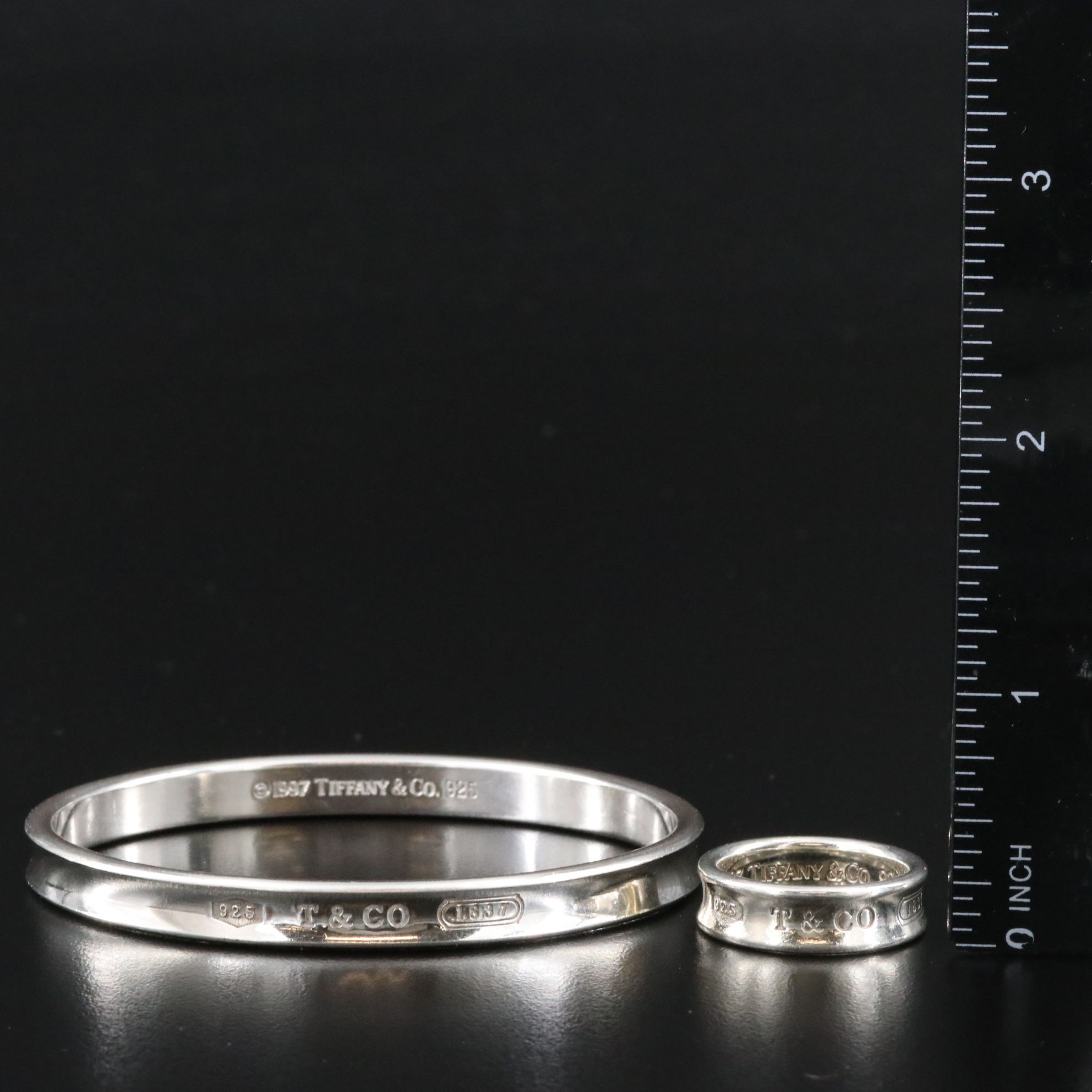 Tiffany & Co. 1837 Sterling Jewelry Selection Including Rubedo