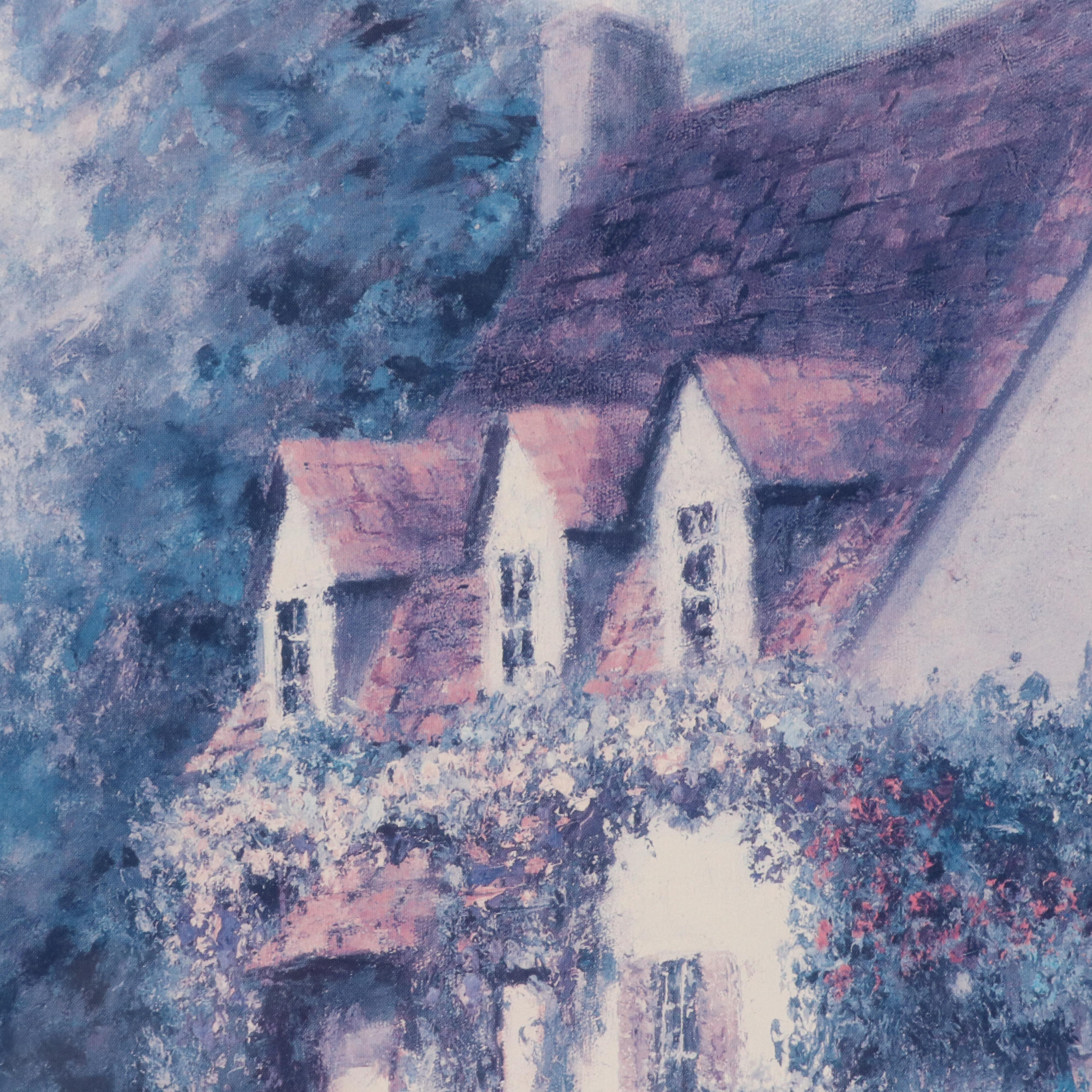 After Dwayne Warwick Offset Lithograph "Cottage Garden"