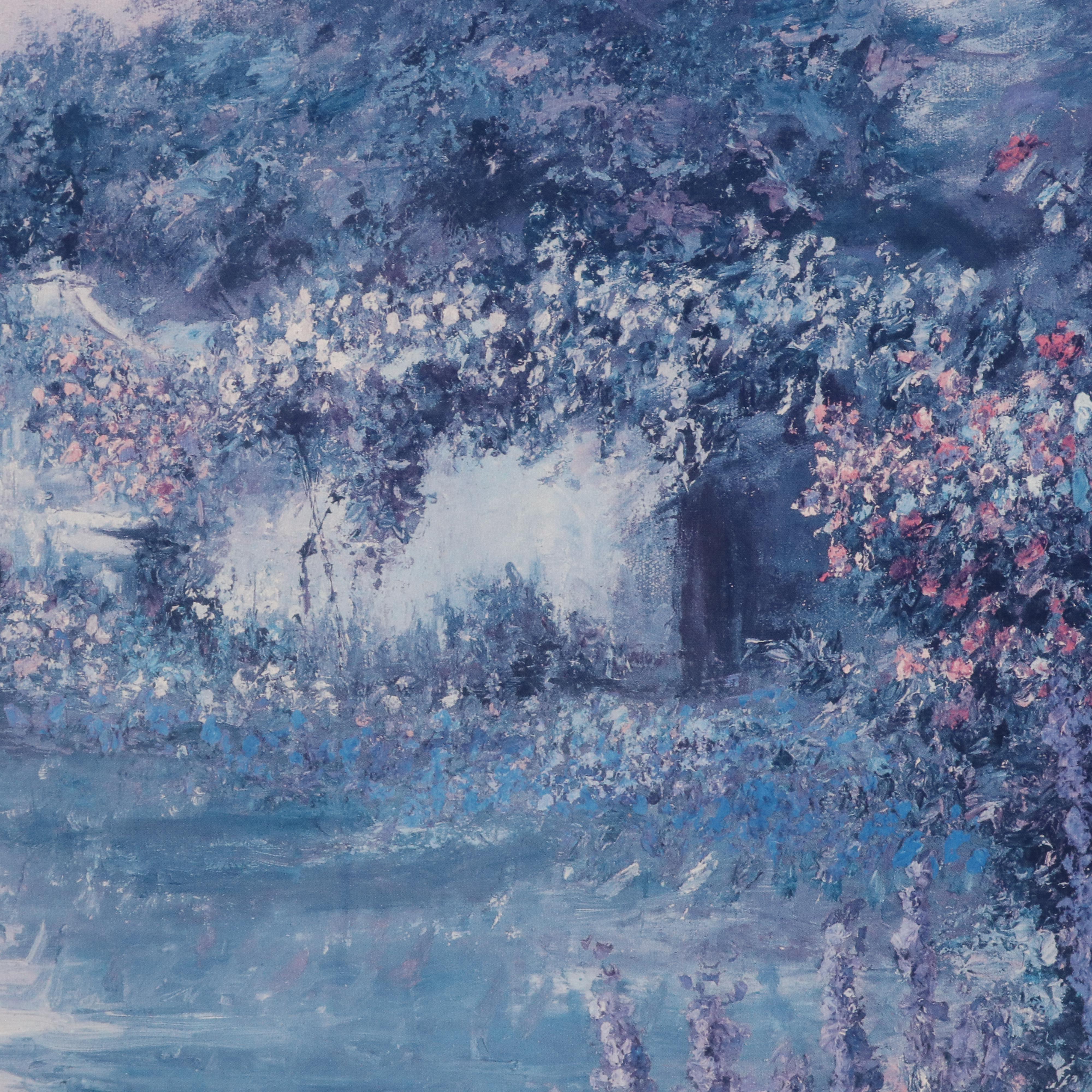 After Dwayne Warwick Offset Lithograph "Cottage Garden"