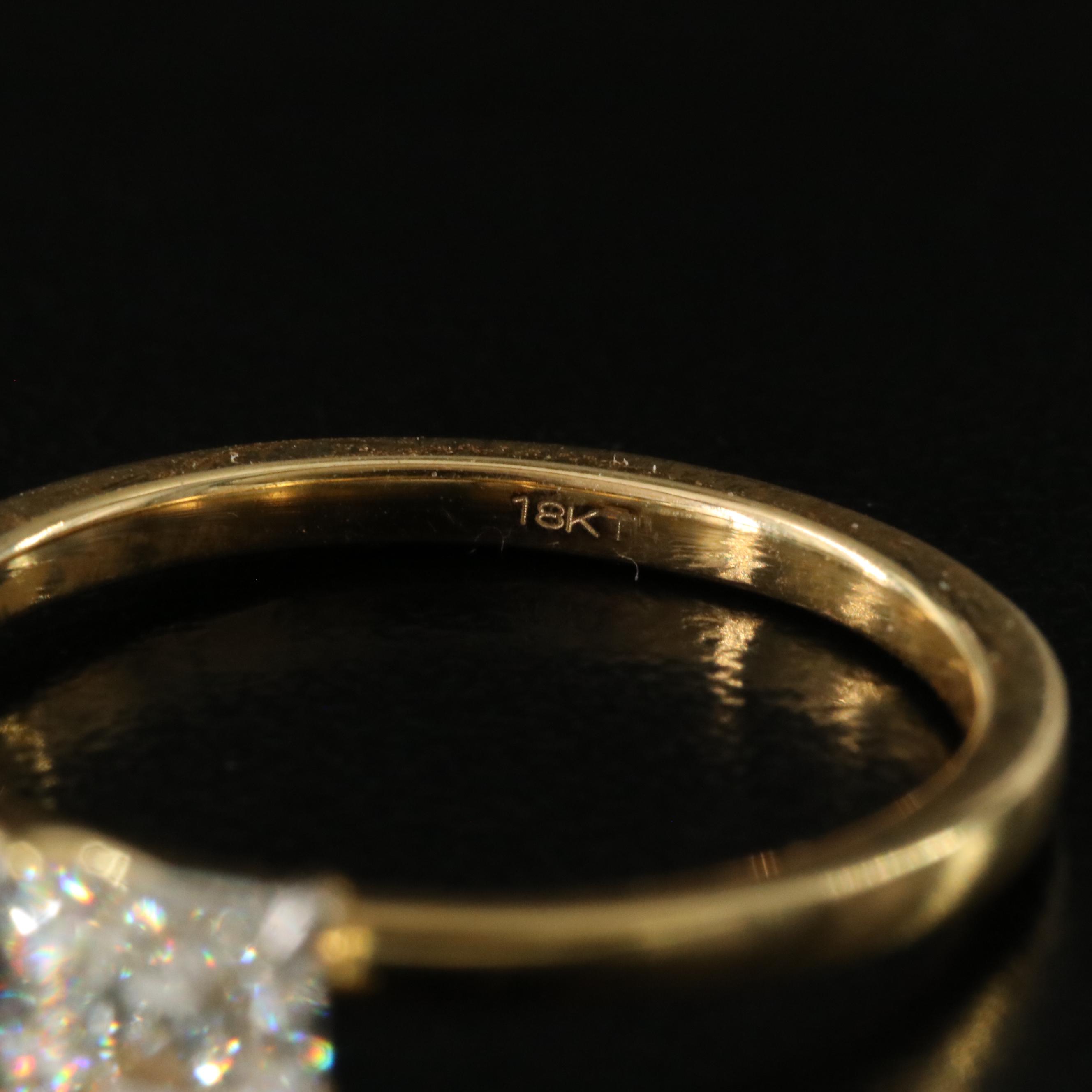 18K 0.90 CT Internally Flawless Diamond Ring with GIA Report