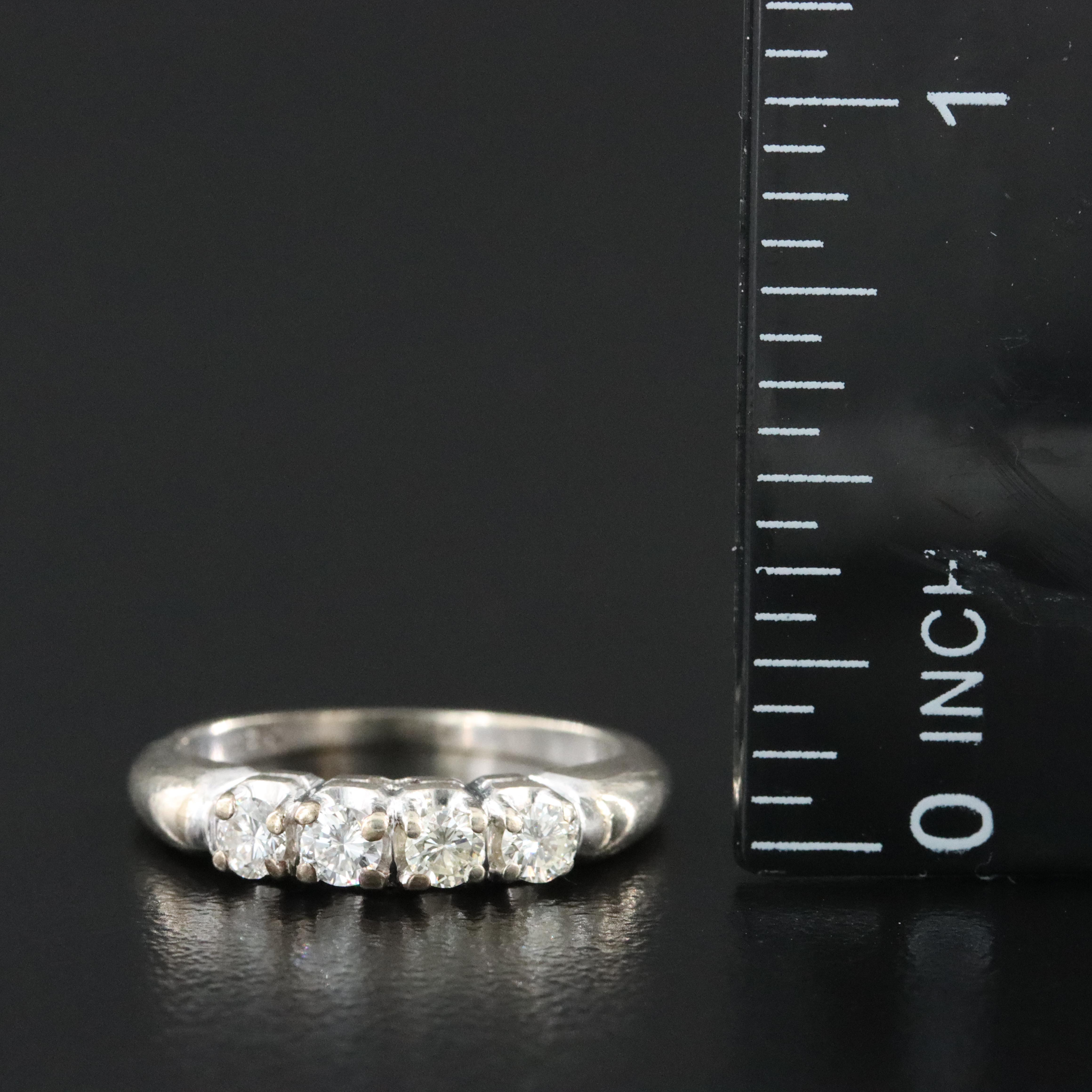 Vintage 14K 0.28 CTW Diamond Band