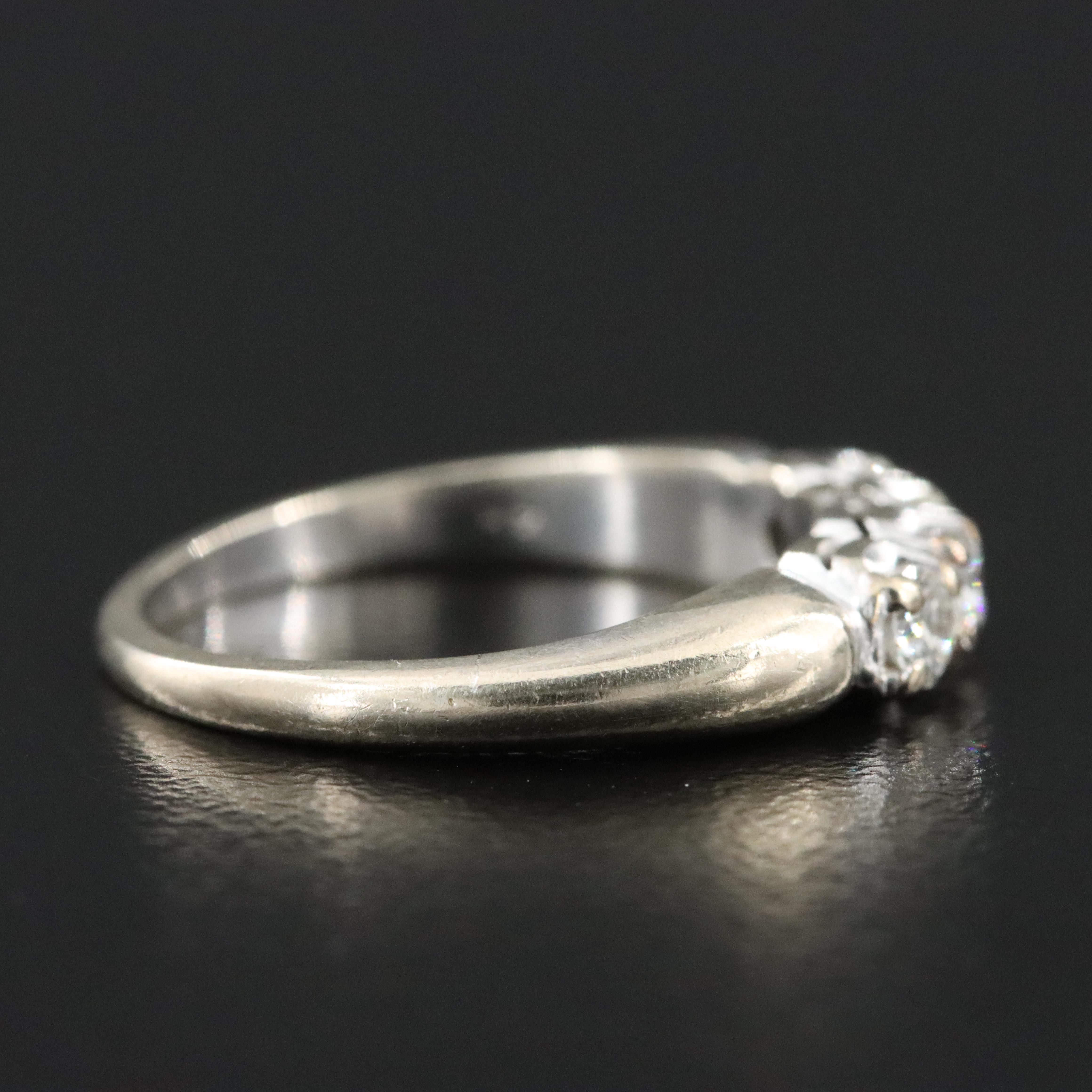 Vintage 14K 0.28 CTW Diamond Band