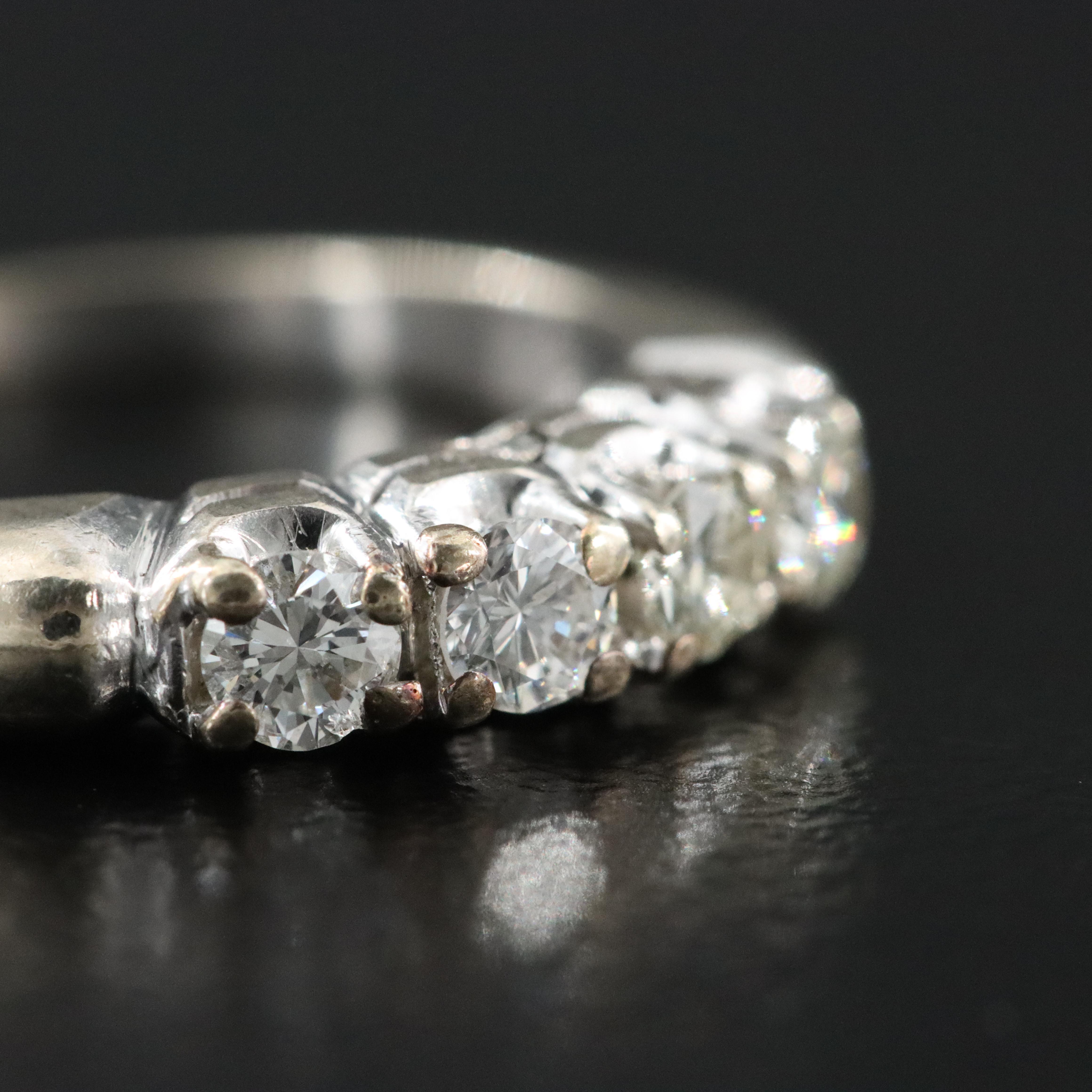 Vintage 14K 0.28 CTW Diamond Band