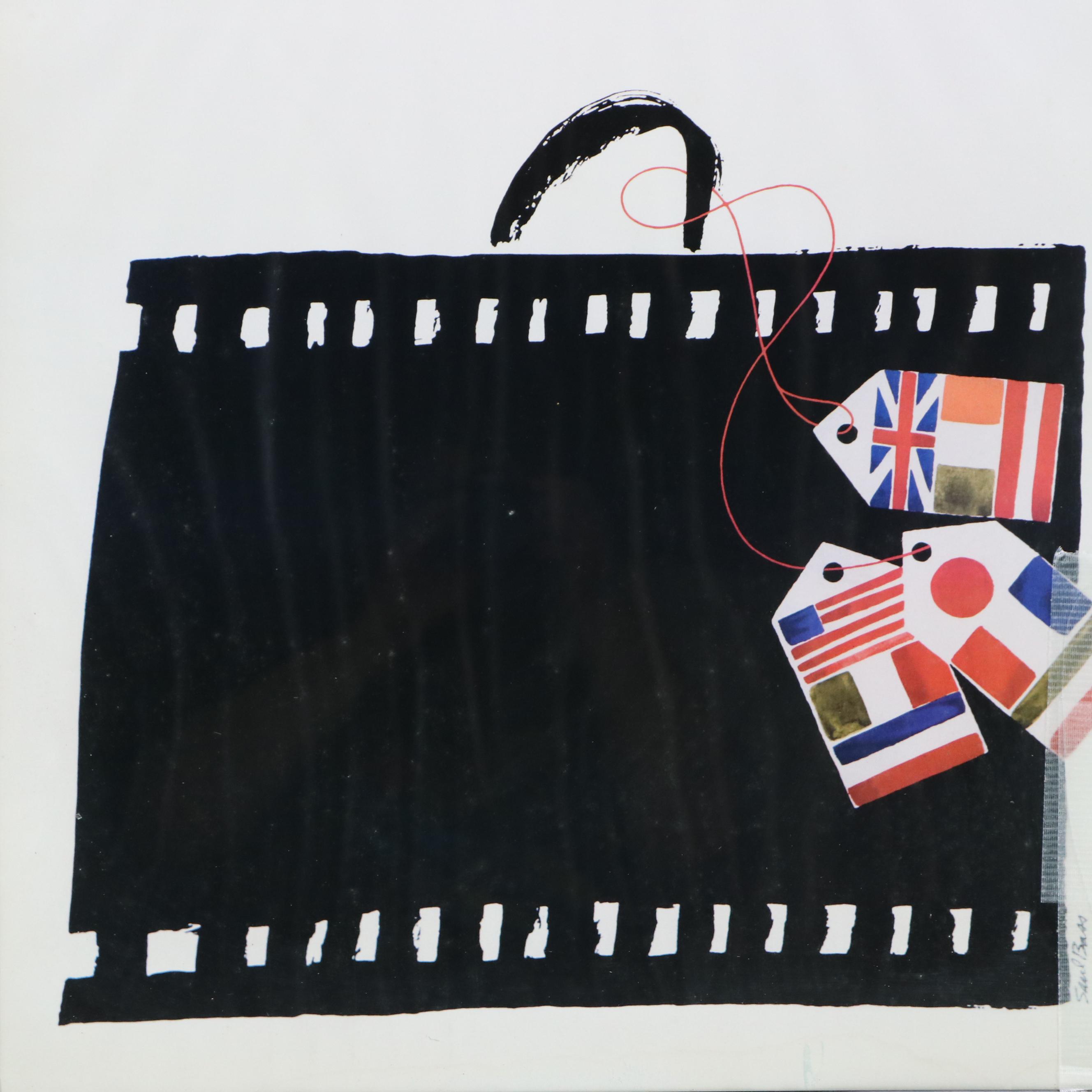 Offset Lithograph Poster After Saul Bass "2nd New York Film Festival"