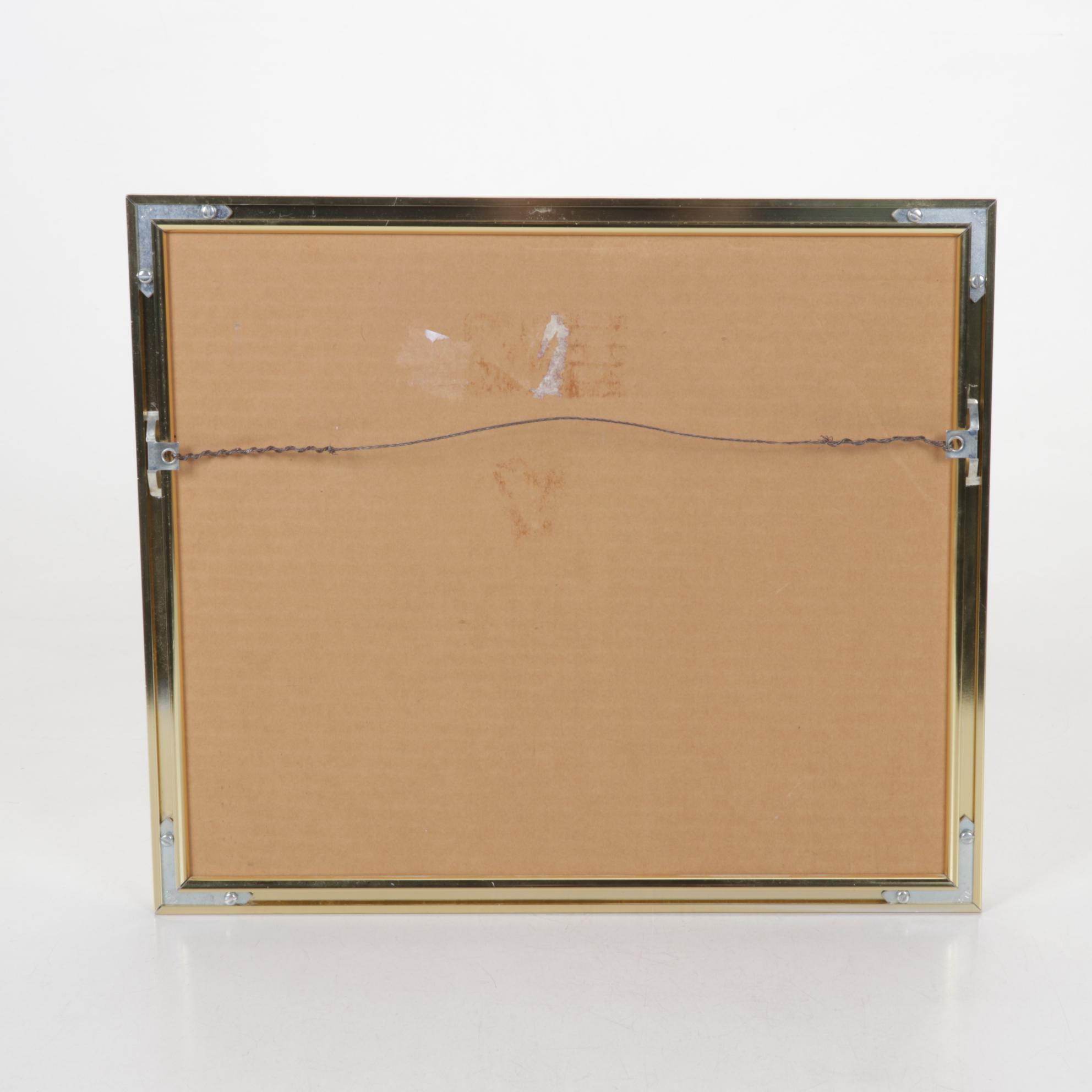 R.H. Badeau "Endeavour, 1934" Hand-Colored Etching, Mid to Late 20th Century