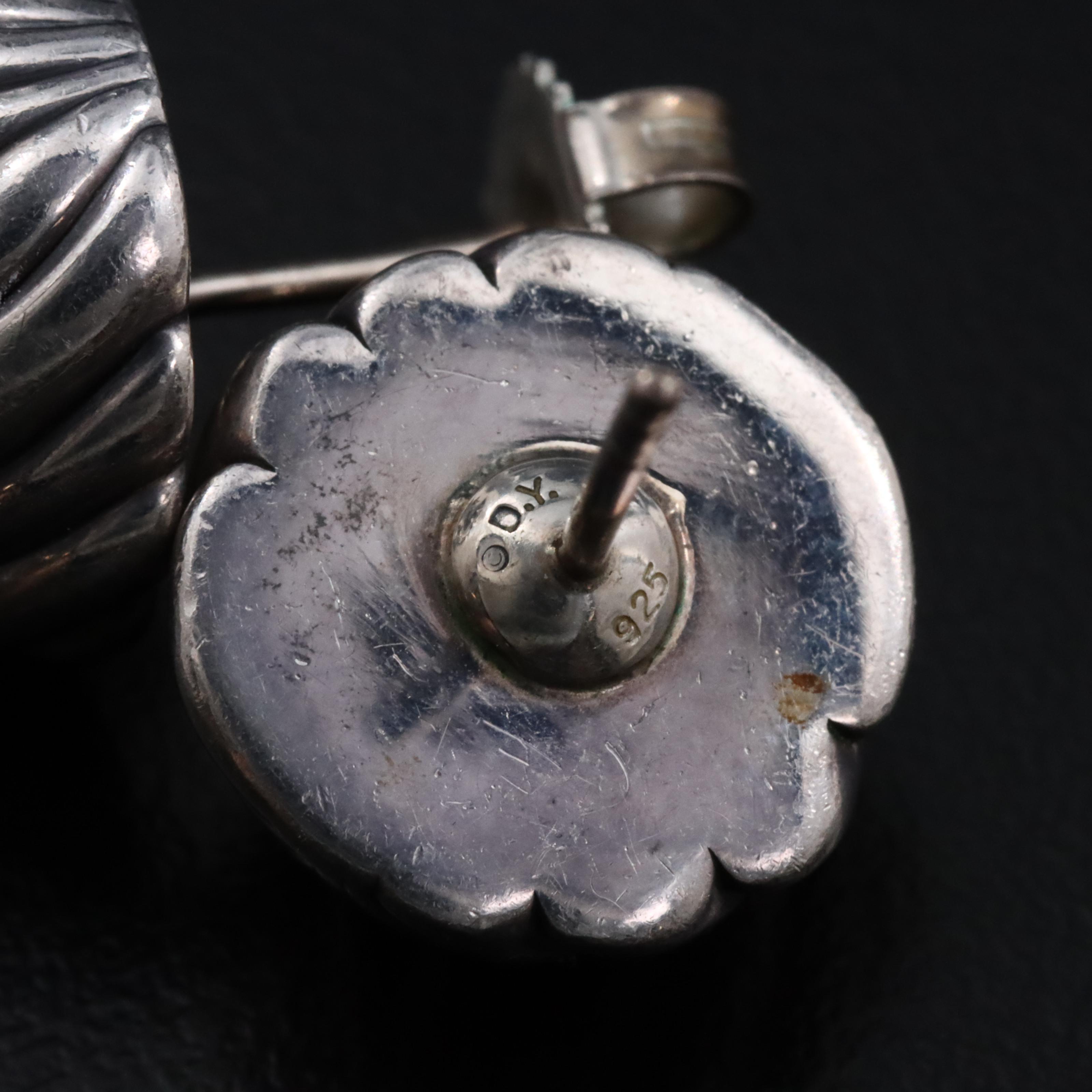 David Yurman Sterling Sculpted Cable Stud Earrings