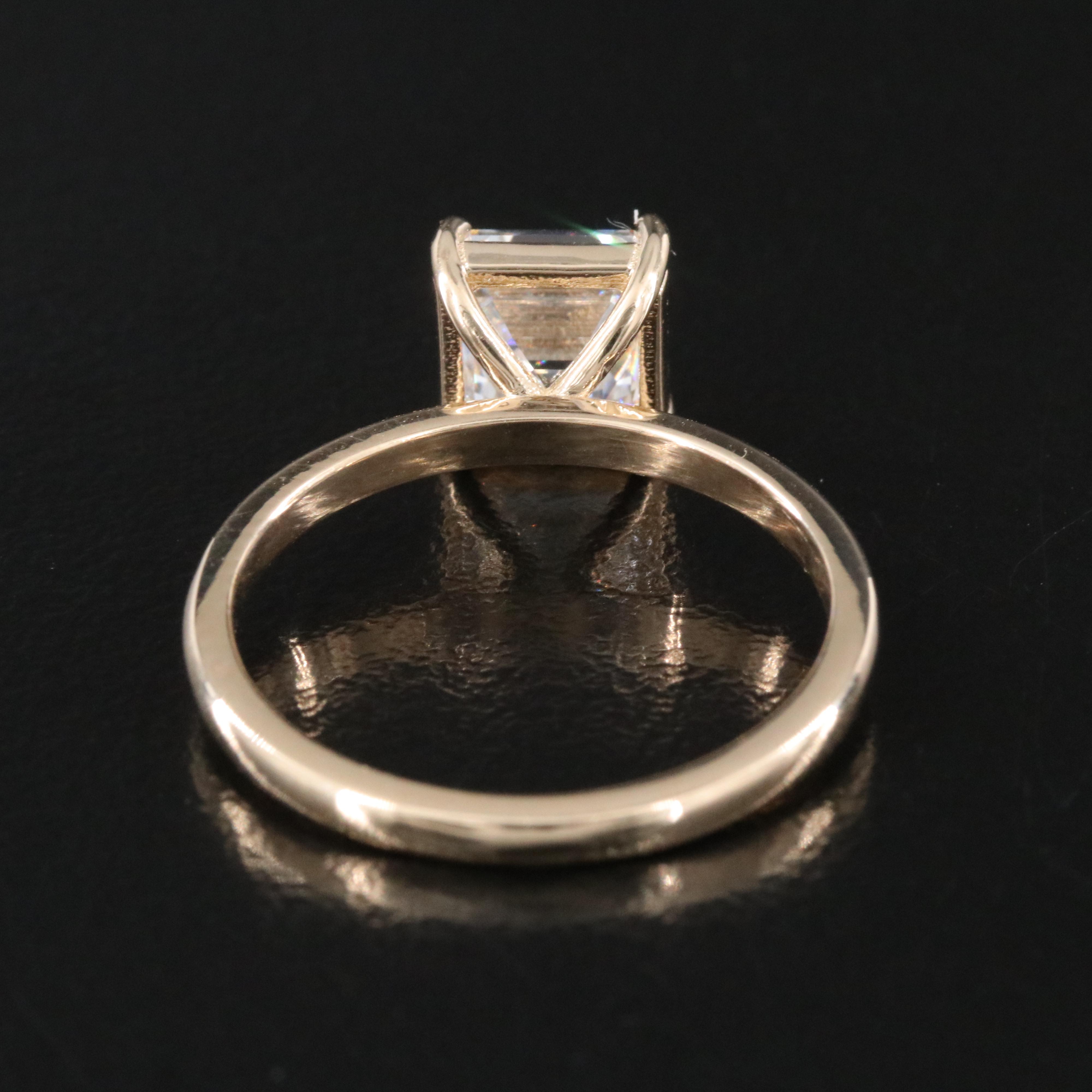 14K 2.01 CT Lab Grown Diamond Solitaire Ring with IGI Report