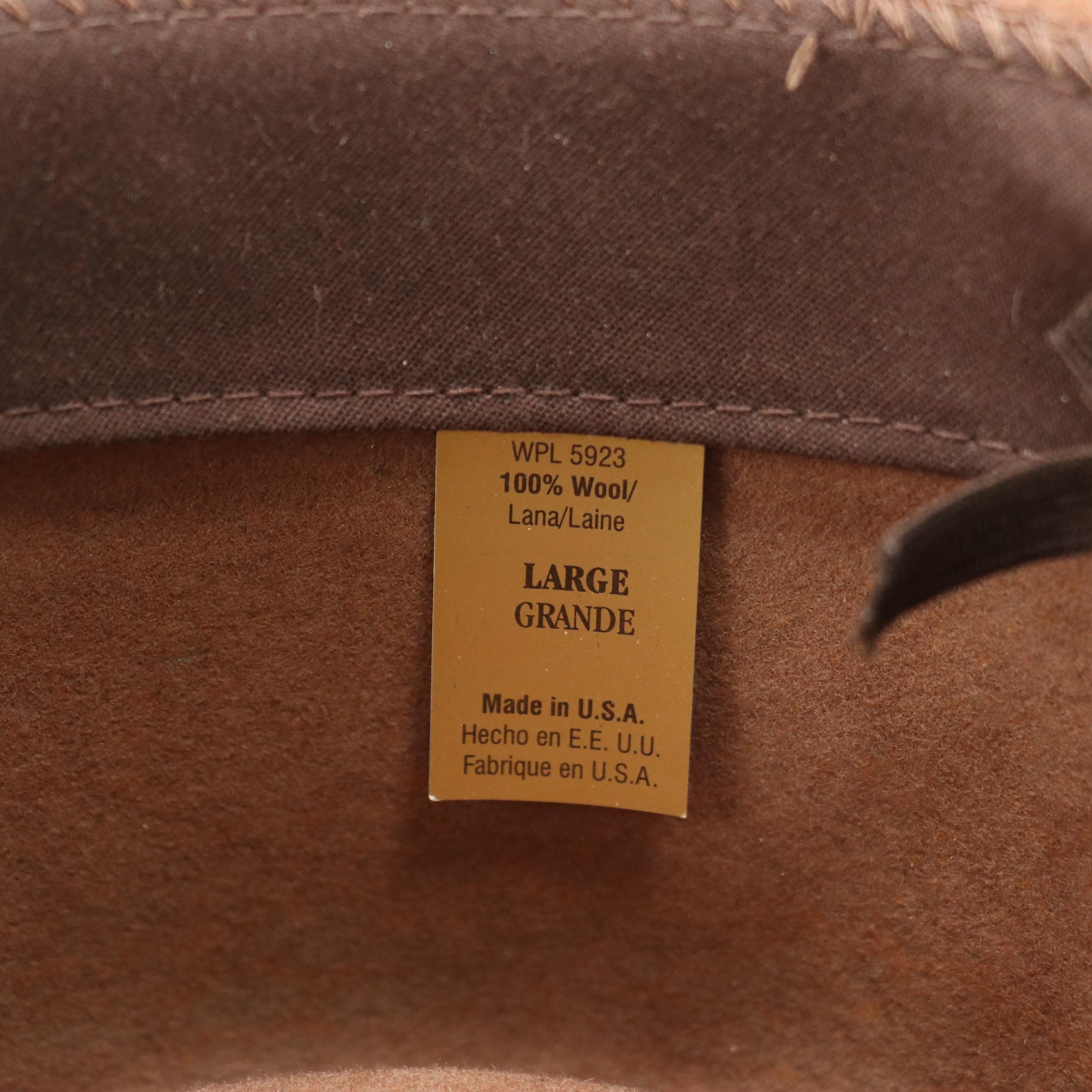 Minnetonka Beaded Wool Felt Western Hat with Other Burgundy Wool Fat Helt