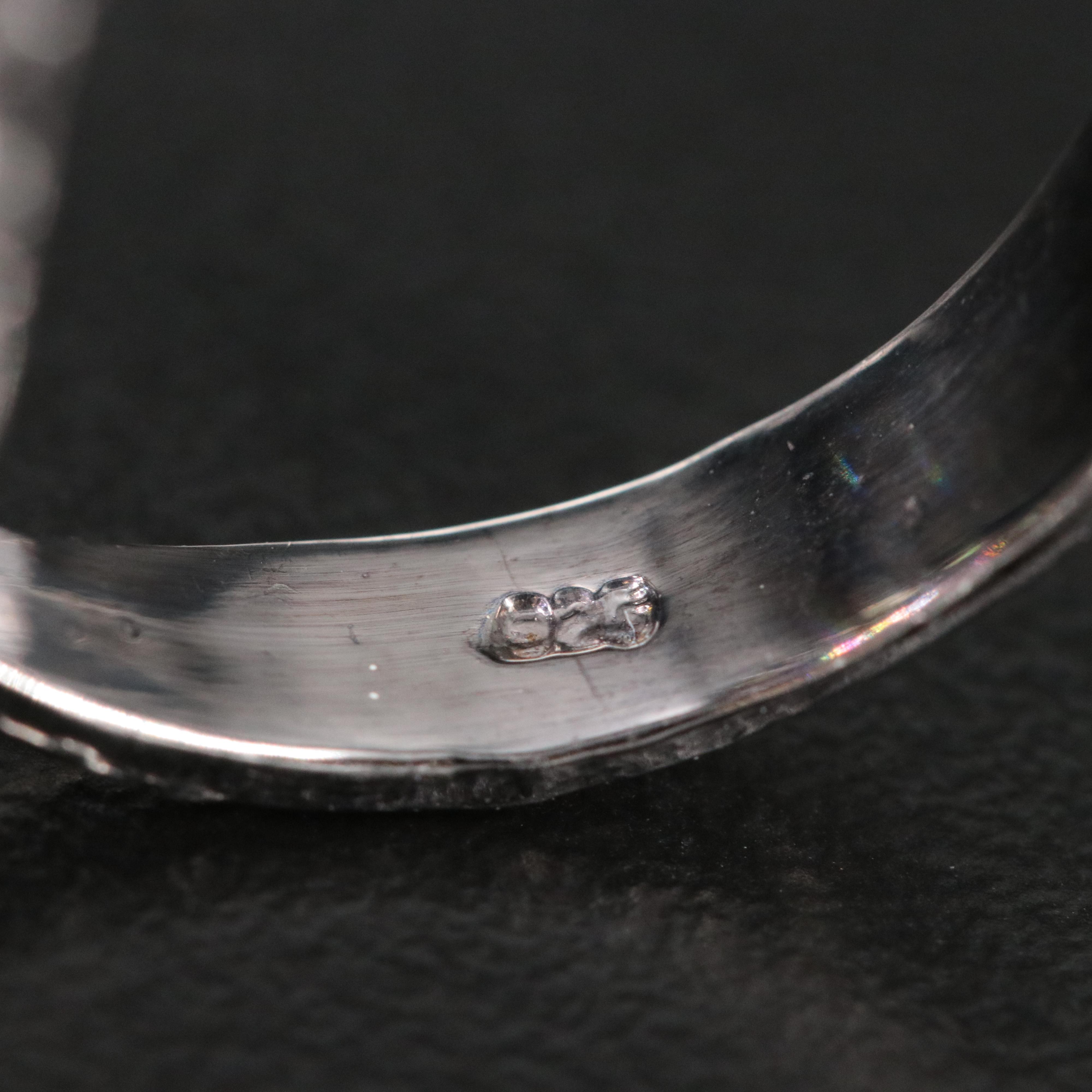 Sterling Amethyst and Peridot Over Sized Ring