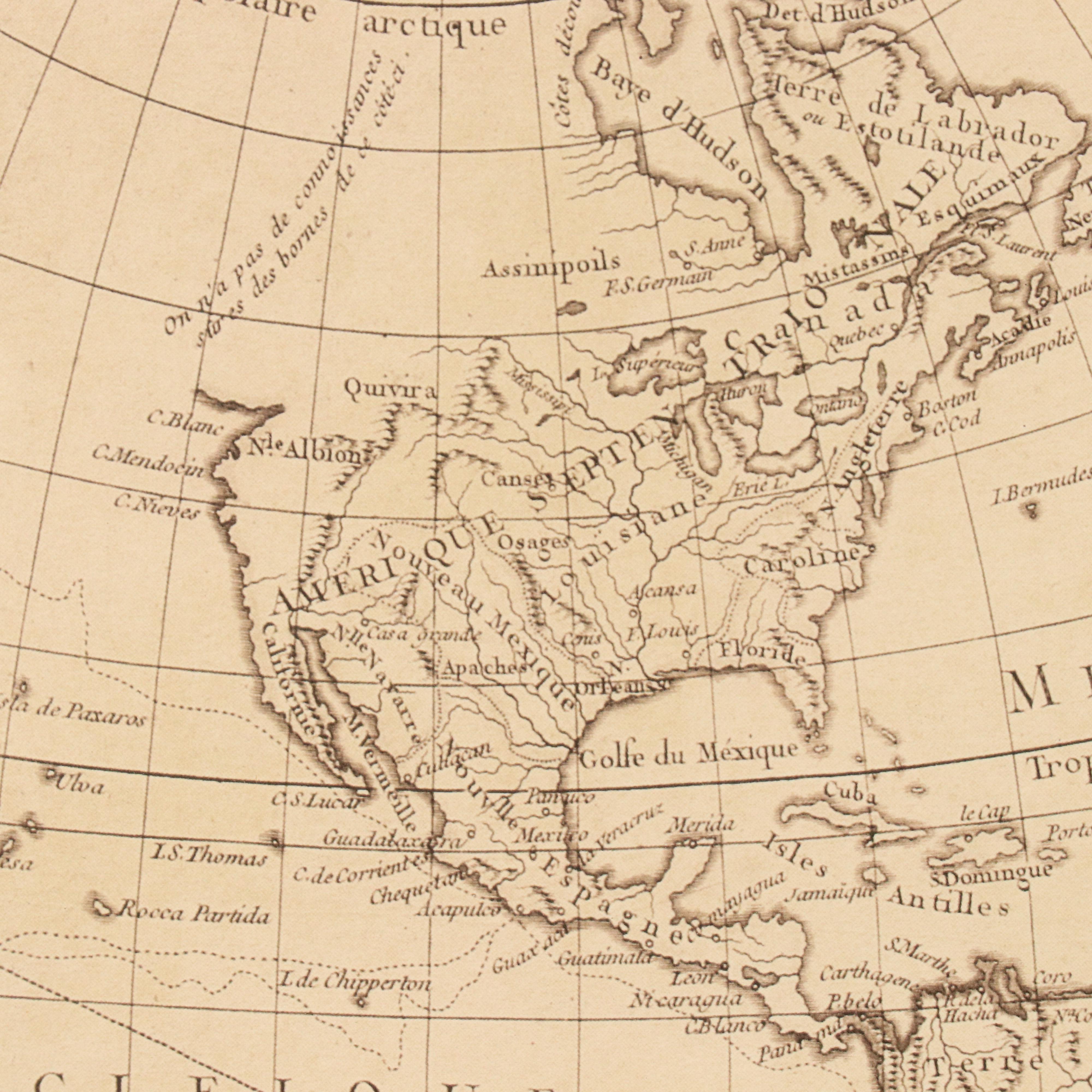 Halftone Map Reproduction "Mappemonde ou Description du globe terrestre"