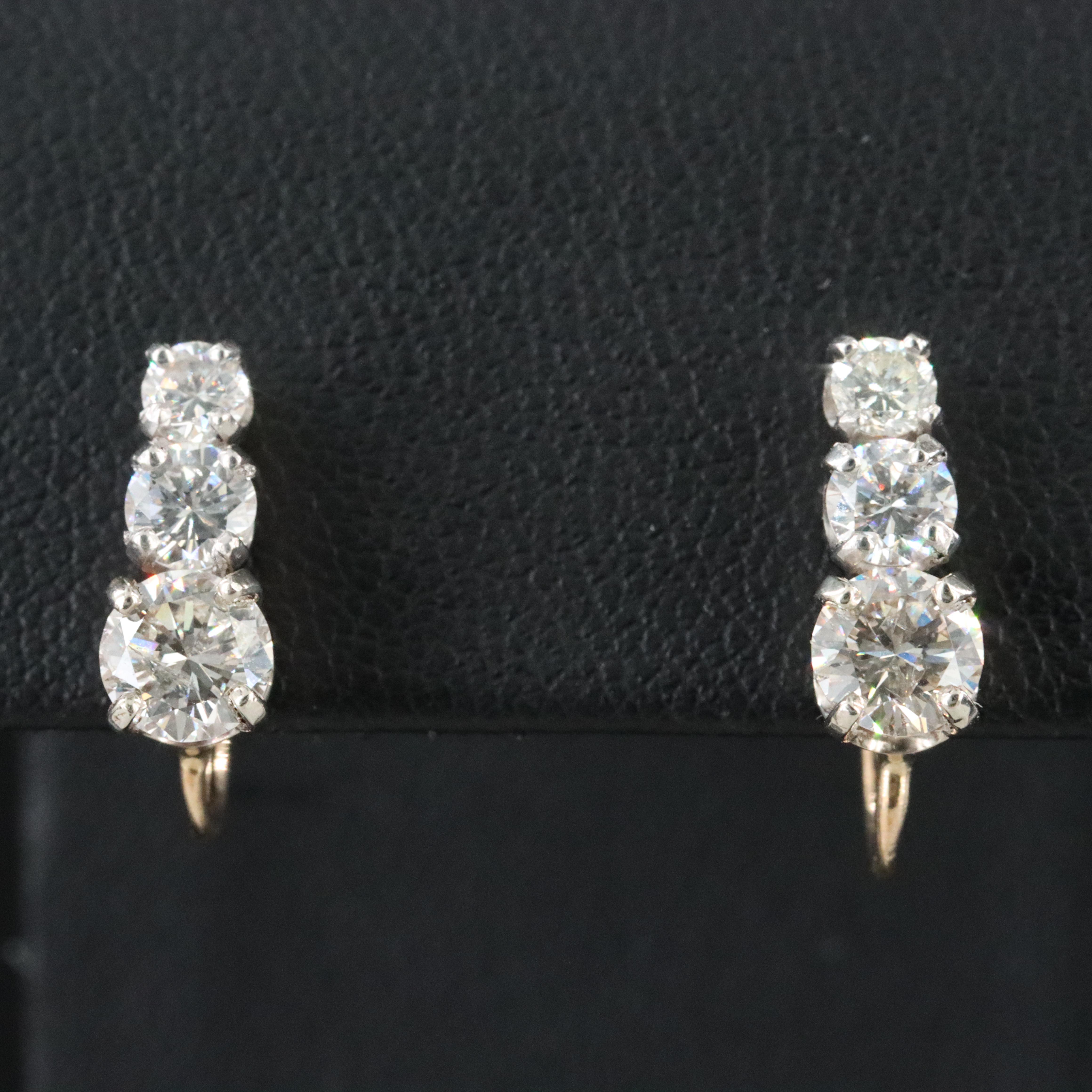 14K 1.35 CTW Diamond Earrings