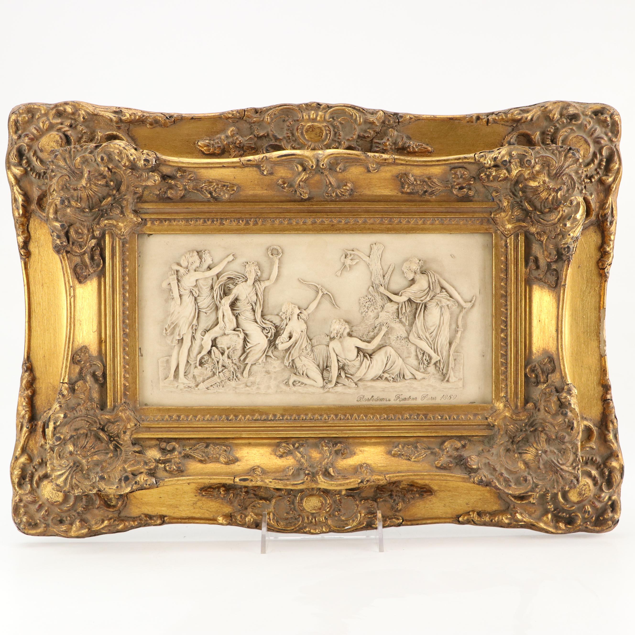 Grand Tour Style Framed Intaglios and Friezes