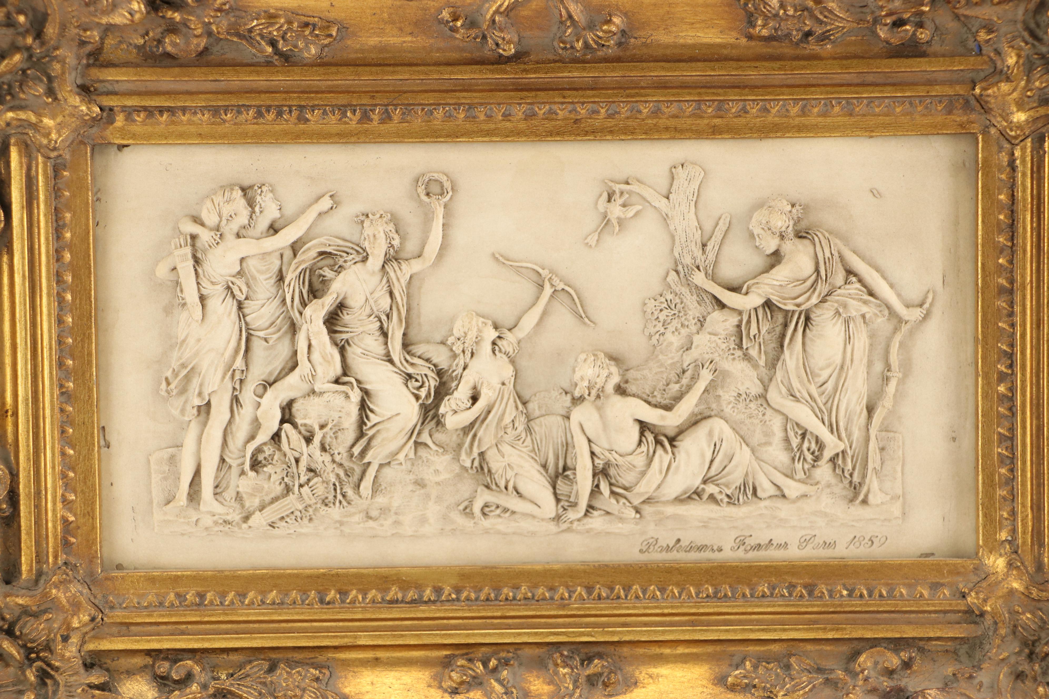 Grand Tour Style Framed Intaglios and Friezes