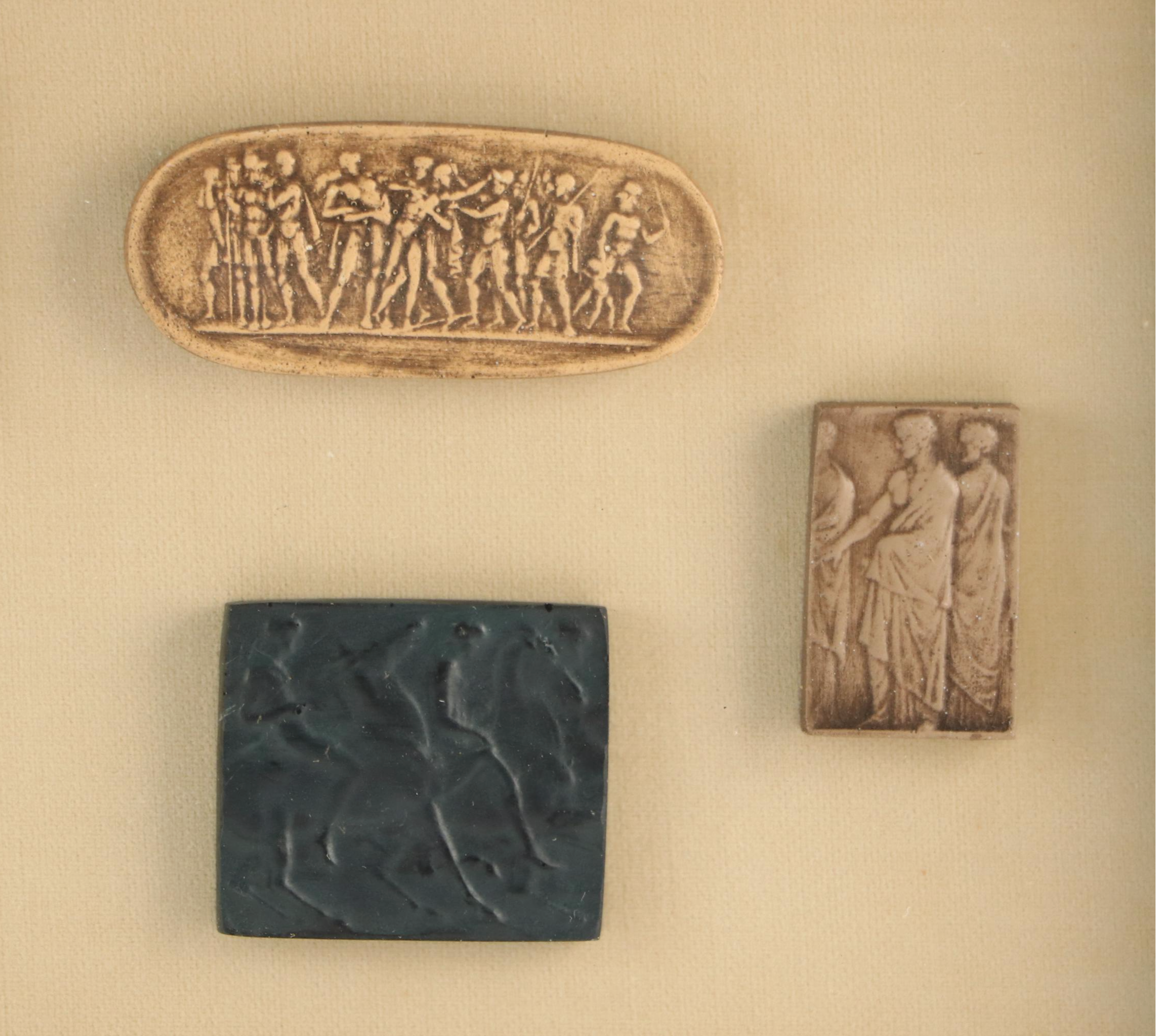 Grand Tour Style Framed Intaglios and Friezes