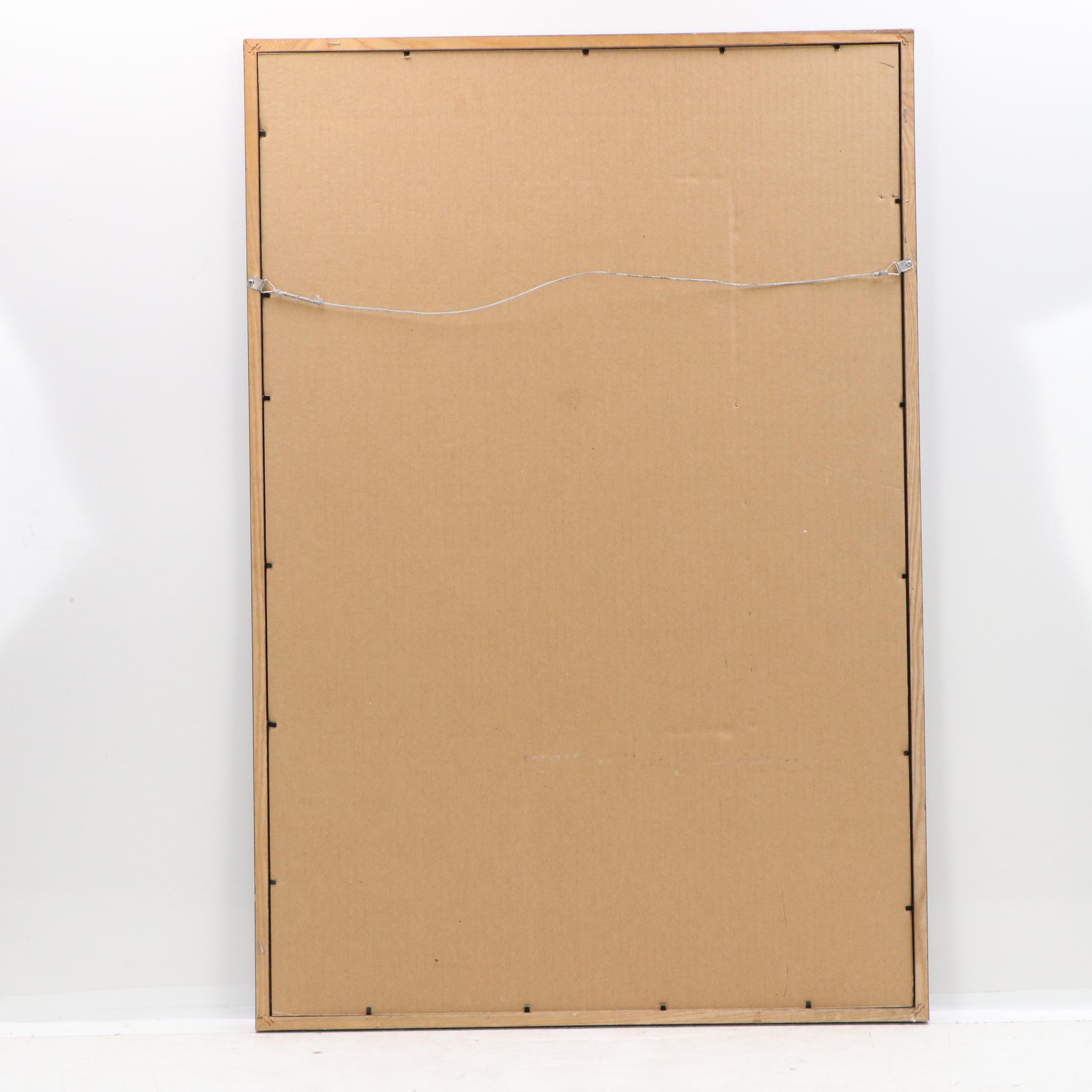 Offset Lithograph Poster After Patti Mollica "Urban Rooftops"