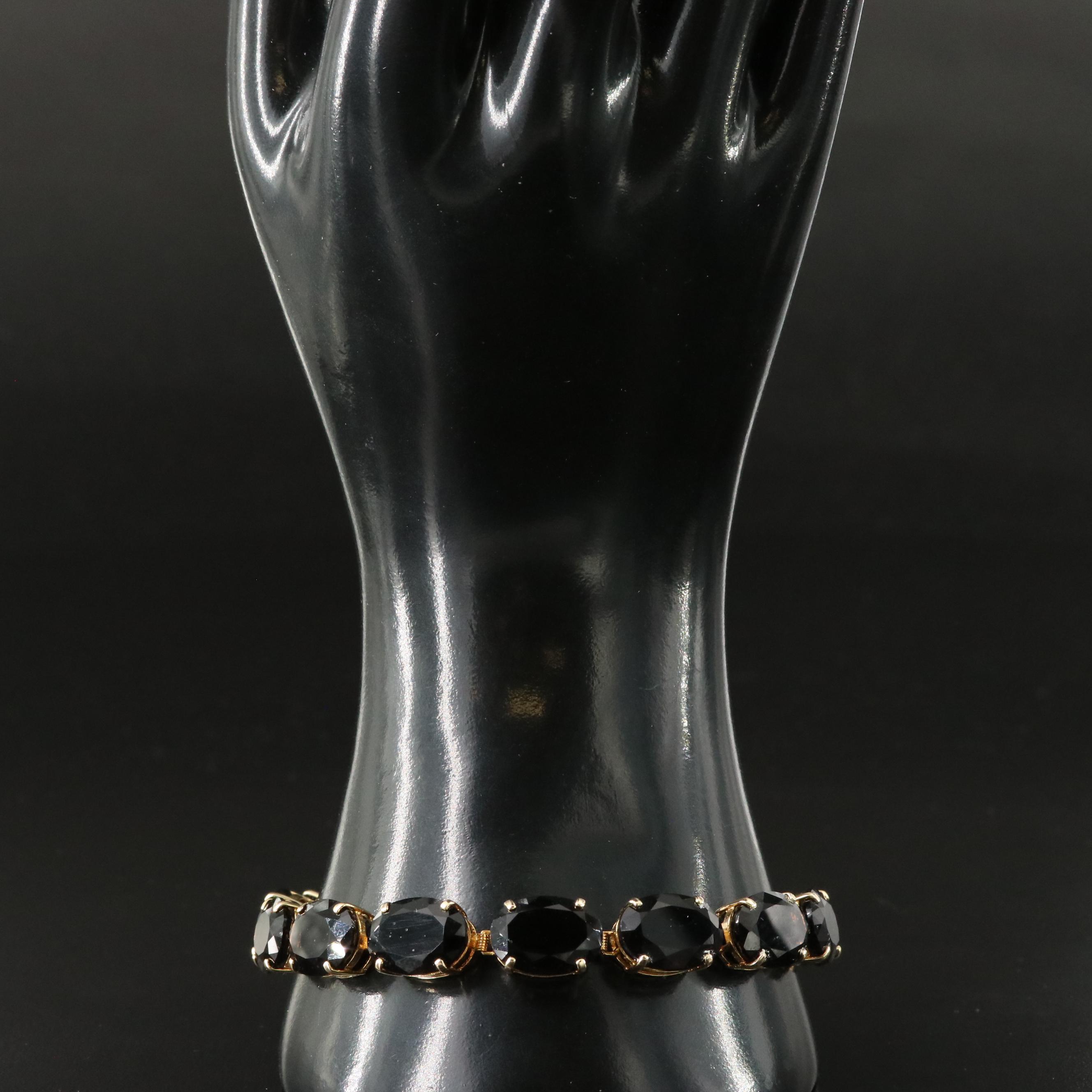 14K Smoky Quartz Bracelet