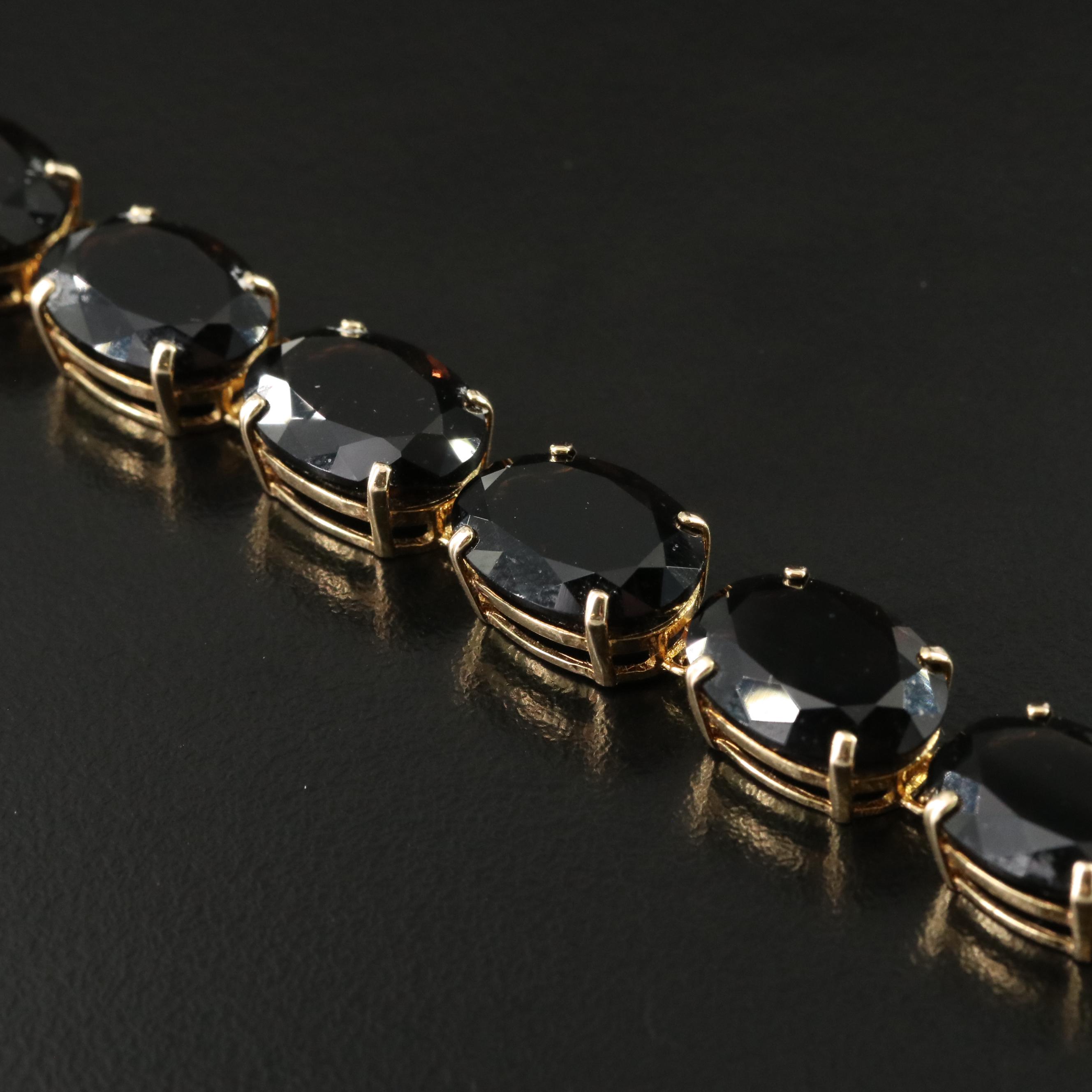 14K Smoky Quartz Bracelet