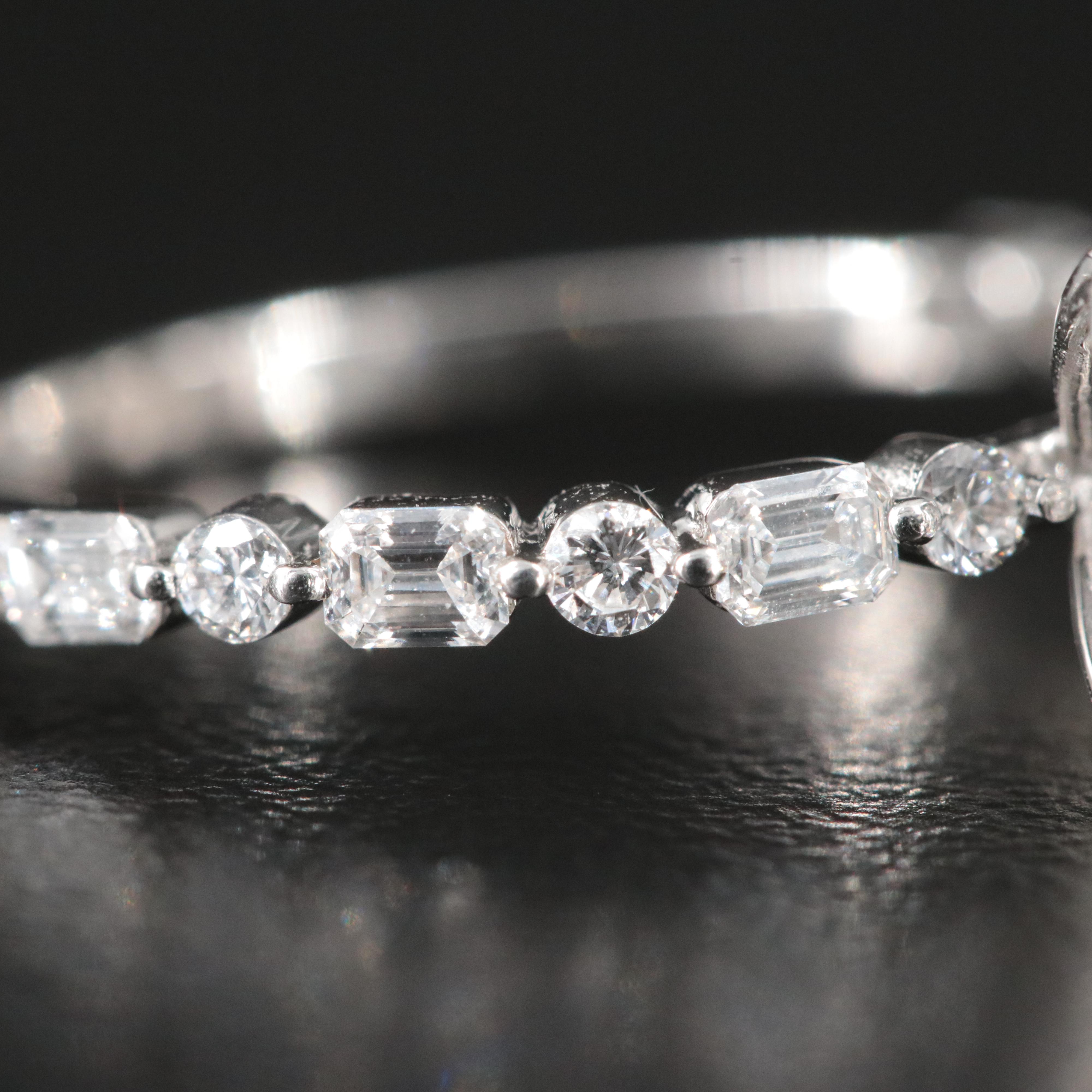 Platinum 4.18 CTW Lab Grown Diamond Ring with IGI Report