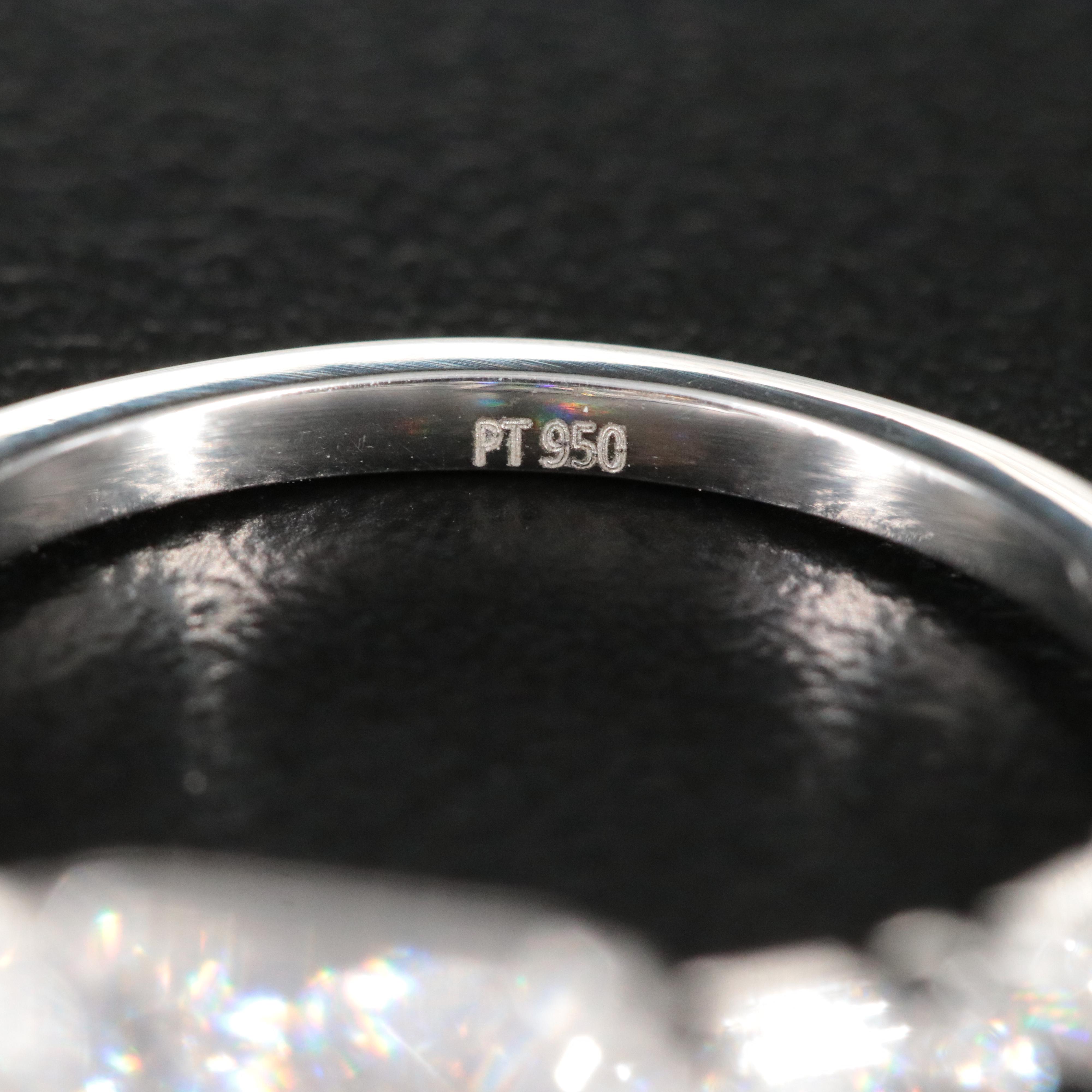 Platinum 4.18 CTW Lab Grown Diamond Ring with IGI Report