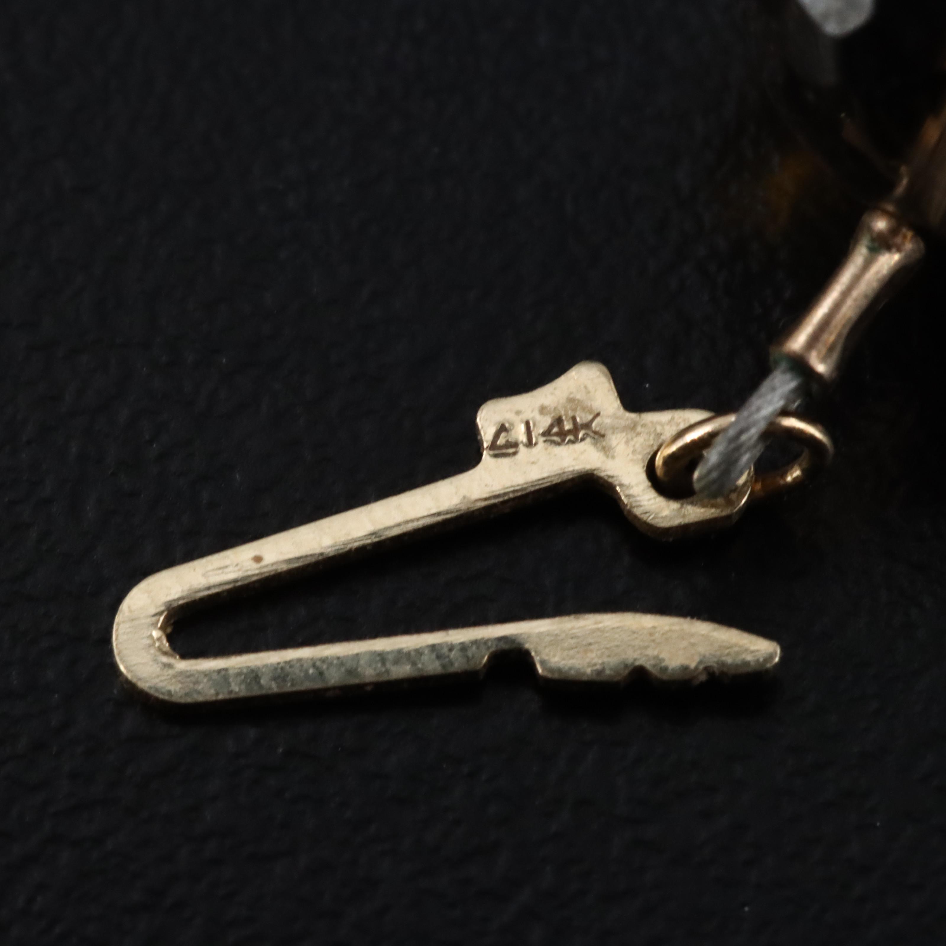 14K Smoky Quartz Necklace