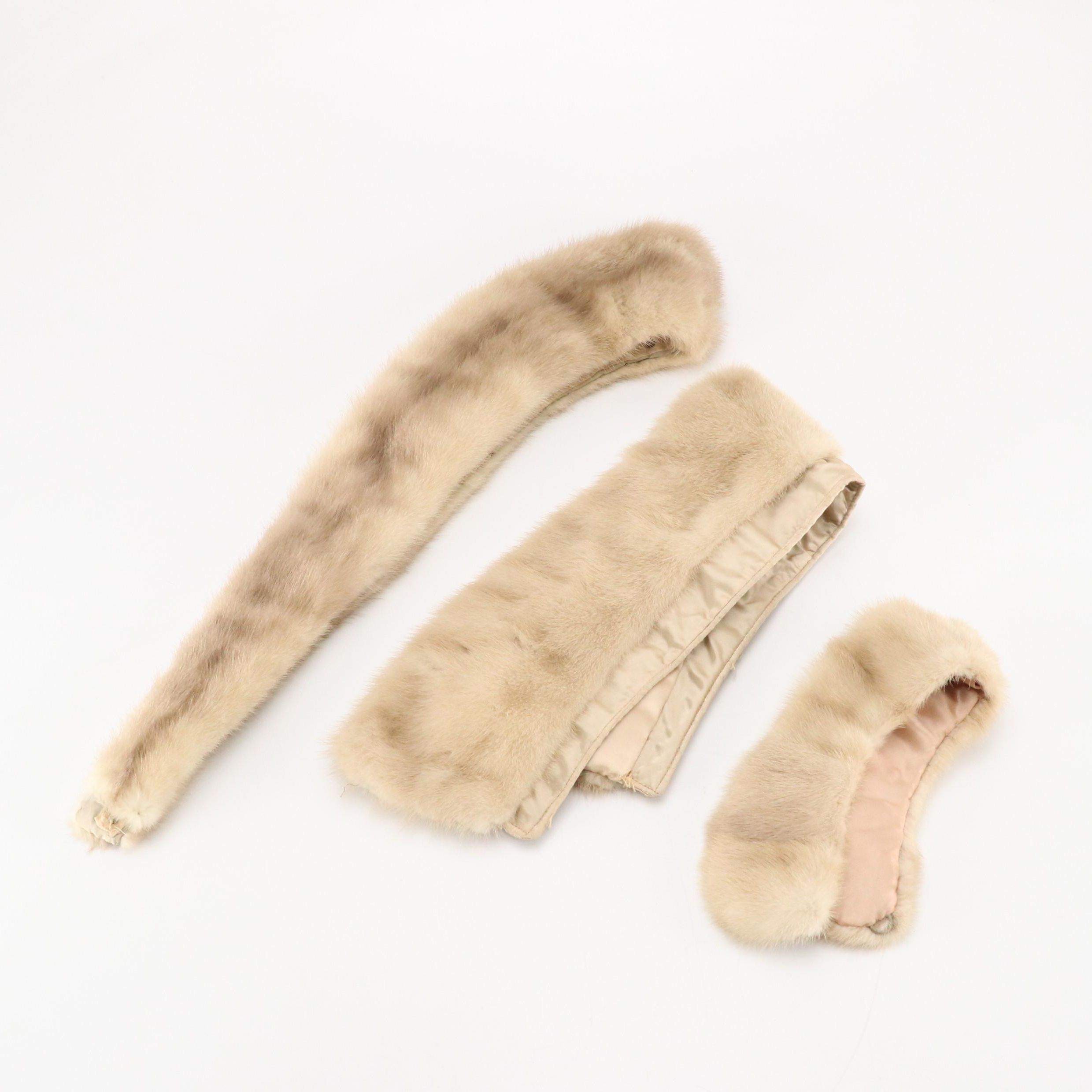 Mink Fur Collars, Mid-20th Century