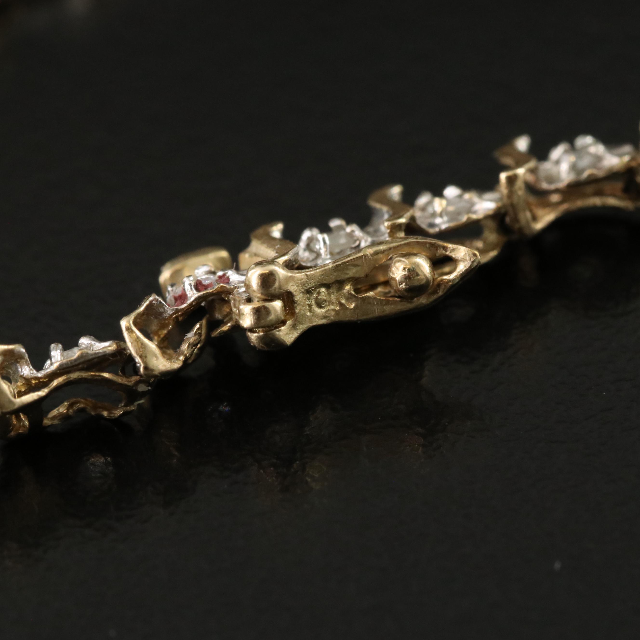 10K 0.52 CTW Diamond S-Link Bracelet