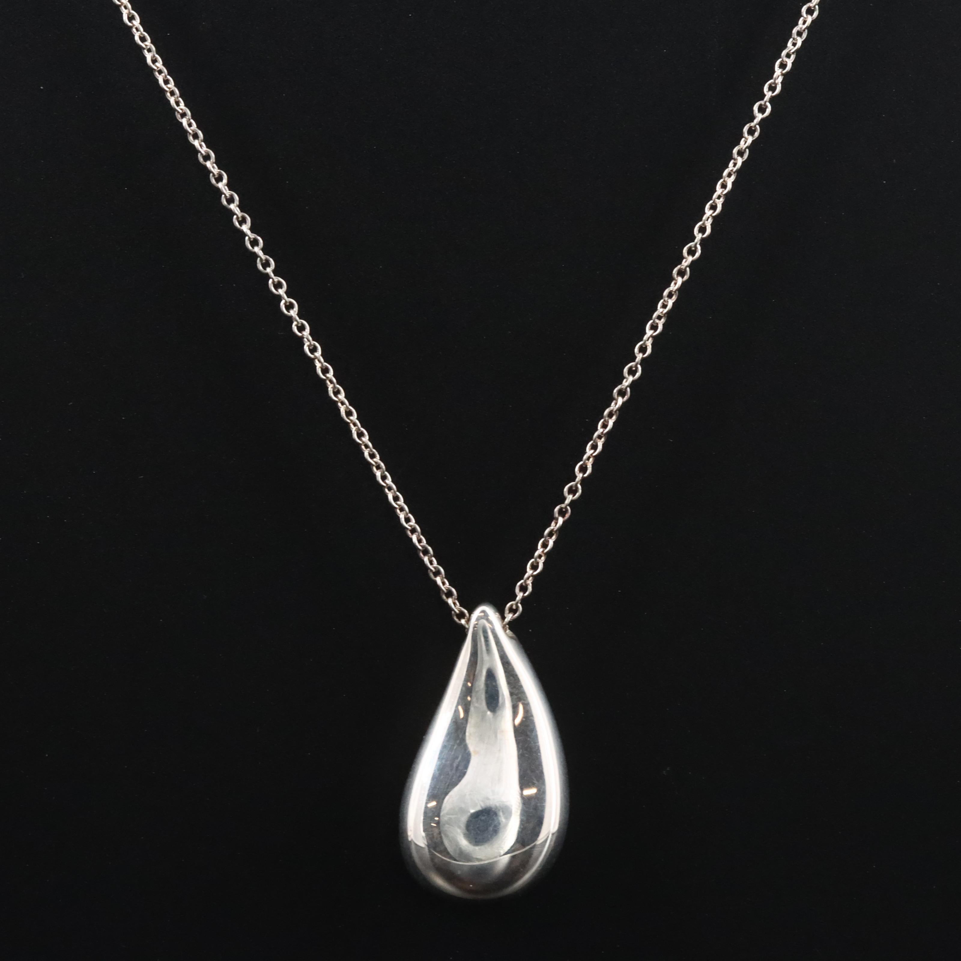 Elsa Peretti for Tiffany & Co. Sterling Teardrop Necklace