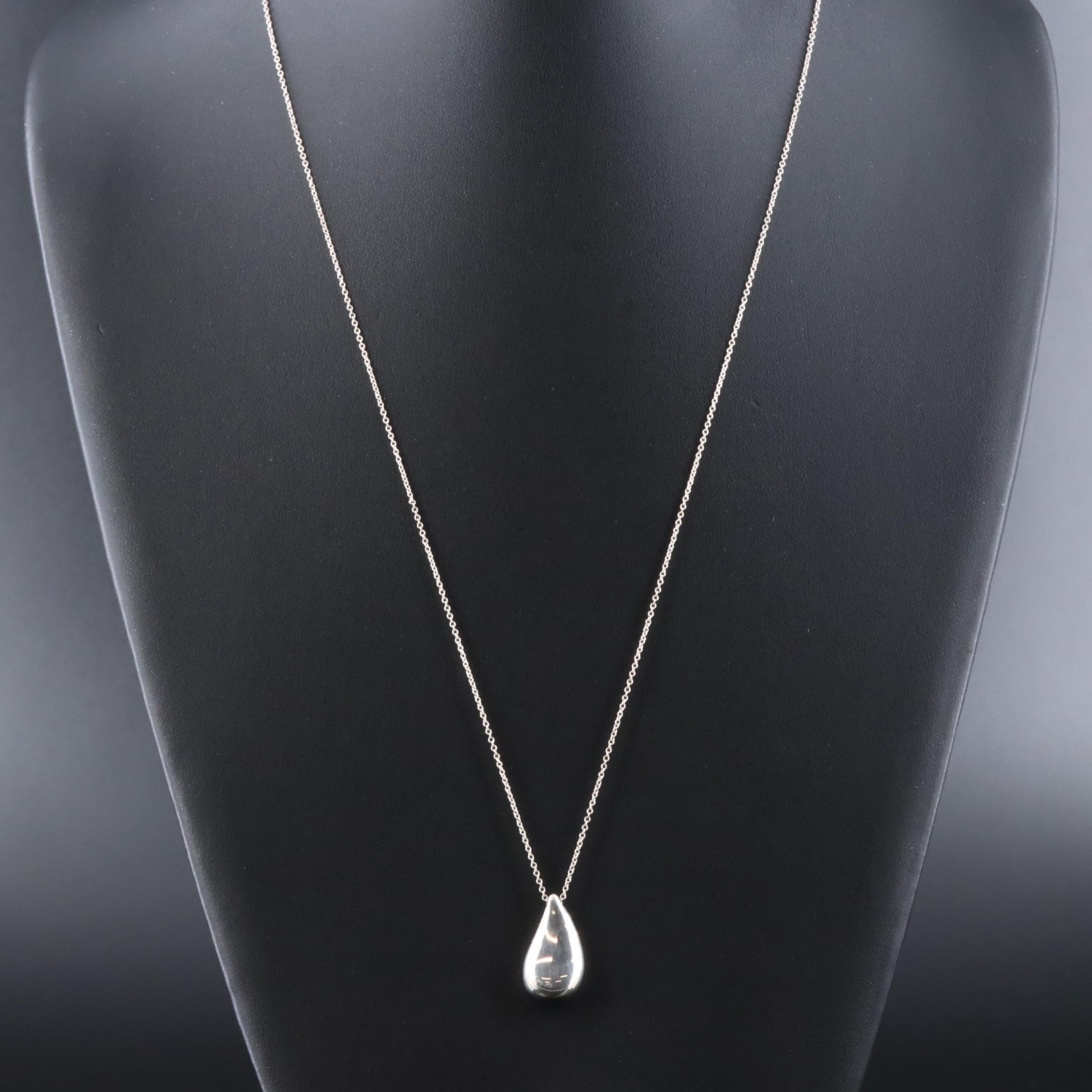 Elsa Peretti for Tiffany & Co. Sterling Teardrop Necklace