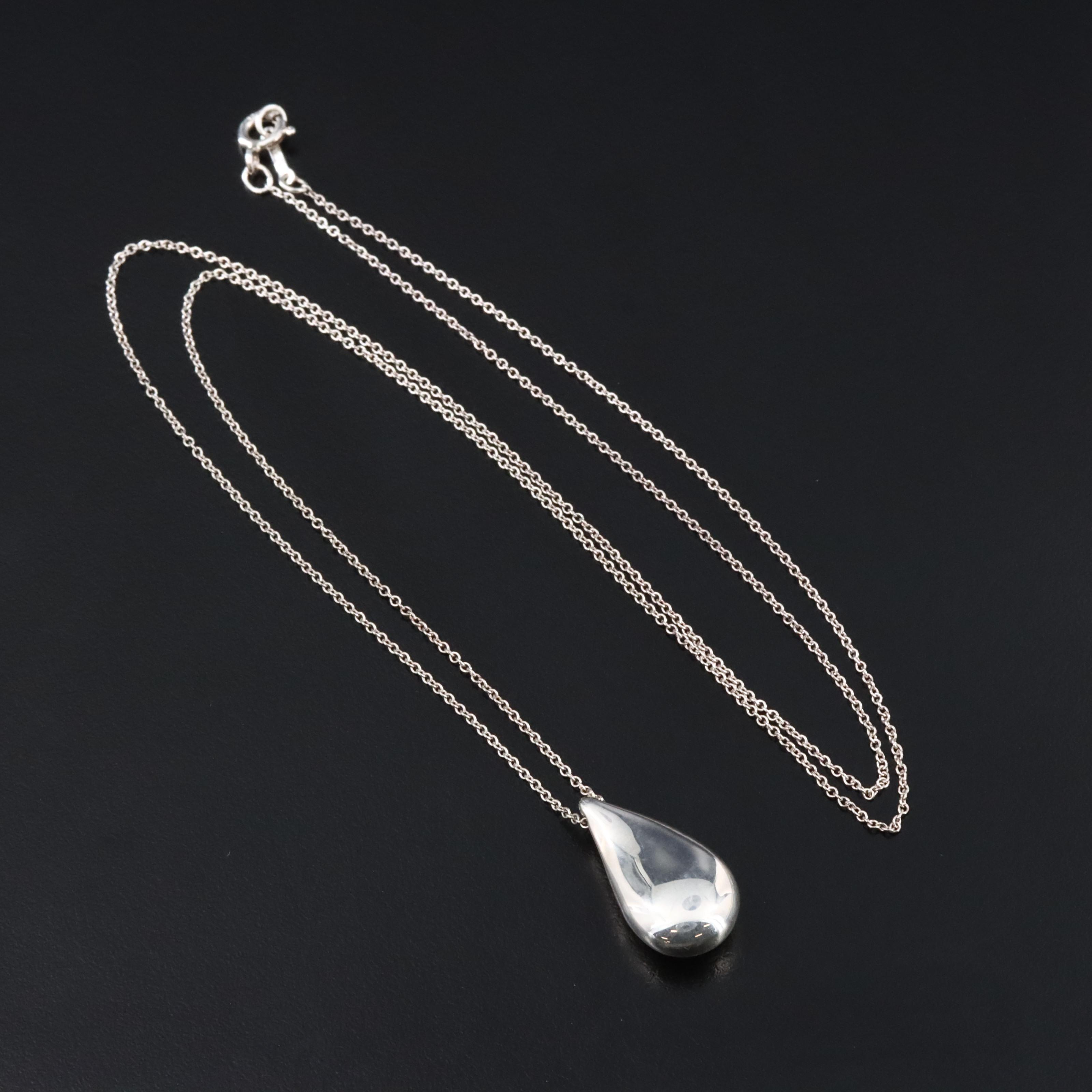 Elsa Peretti for Tiffany & Co. Sterling Teardrop Necklace