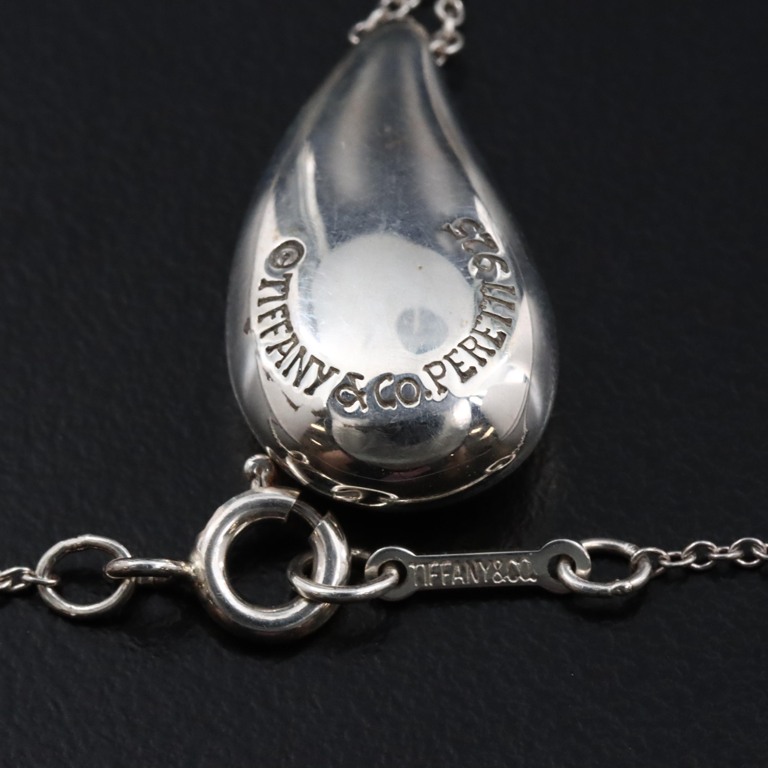 Elsa Peretti for Tiffany & Co. Sterling Teardrop Necklace
