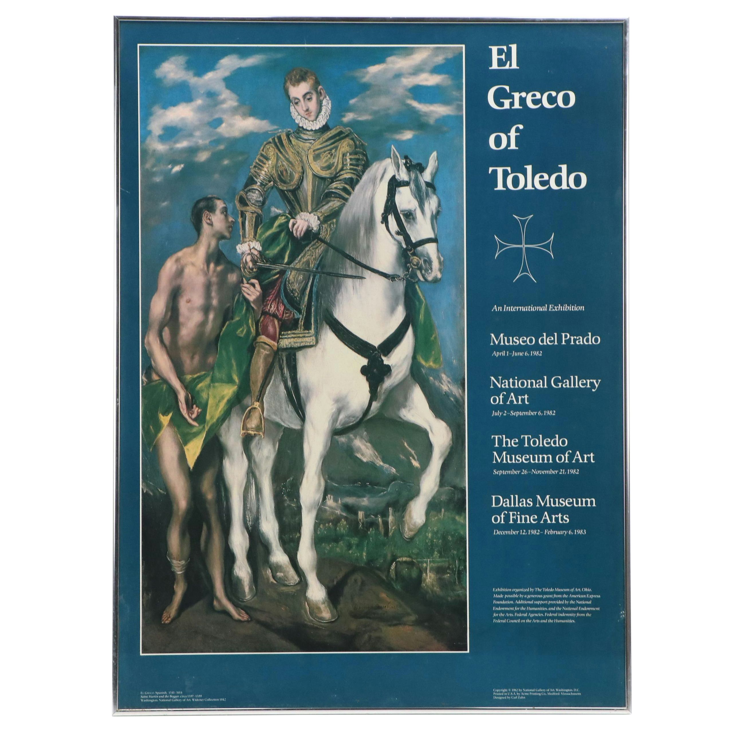El Greco of Toledo International Exhibition Poster, 1982