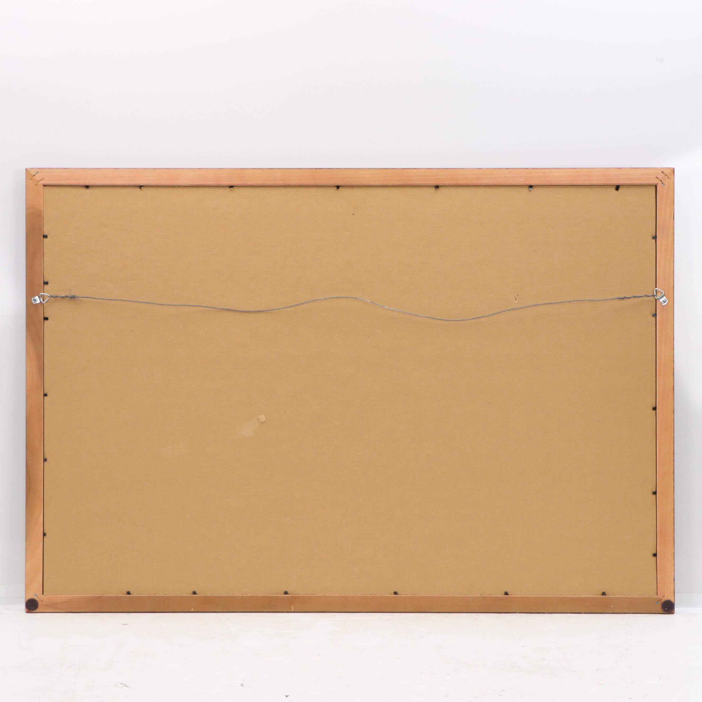 Offset Lithograph Poster After Fran Wohlfelder Coastal Landscape, 1990