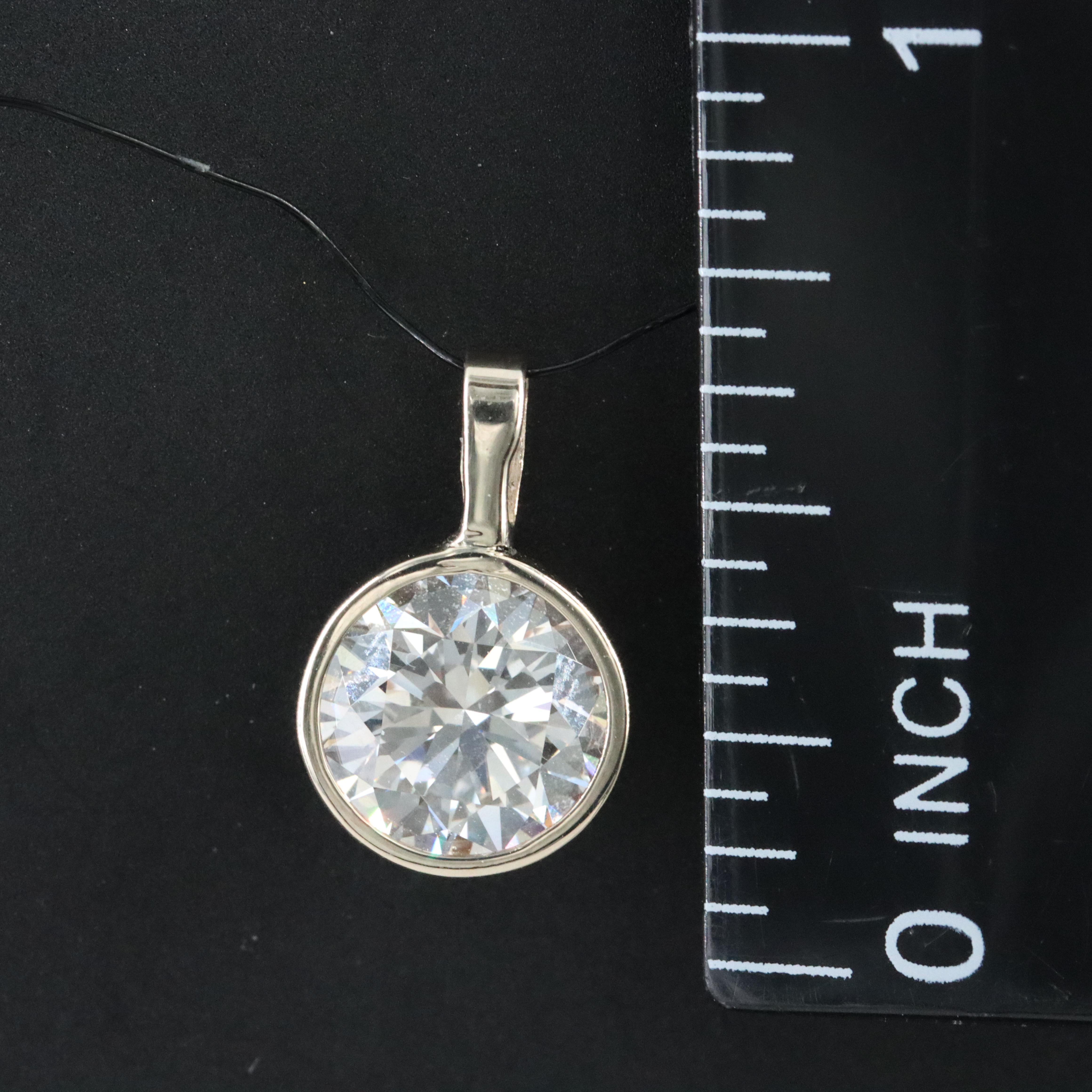 14K 2.06 CT Lab Grown Diamond Pendant with IGI Report