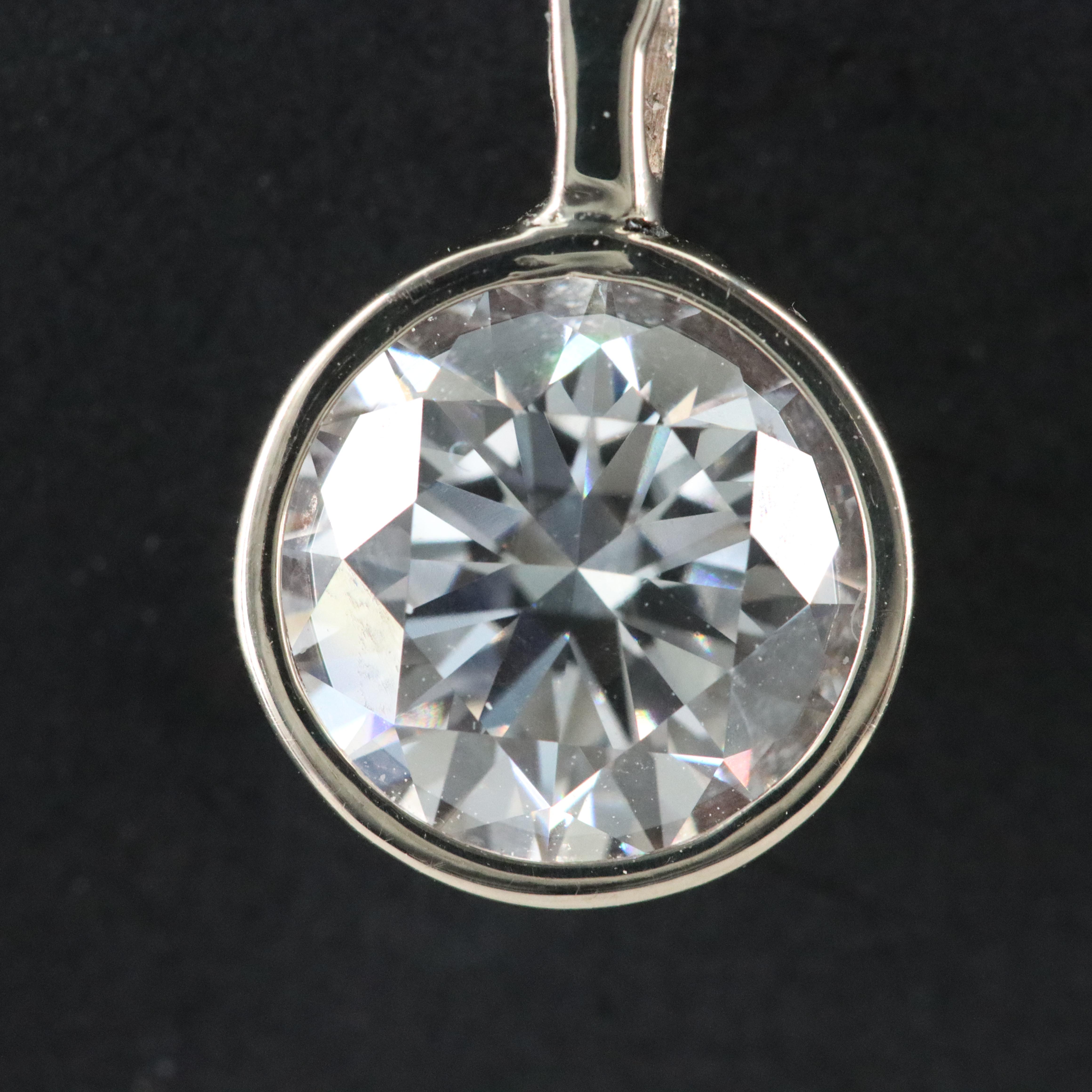 14K 2.06 CT Lab Grown Diamond Pendant with IGI Report