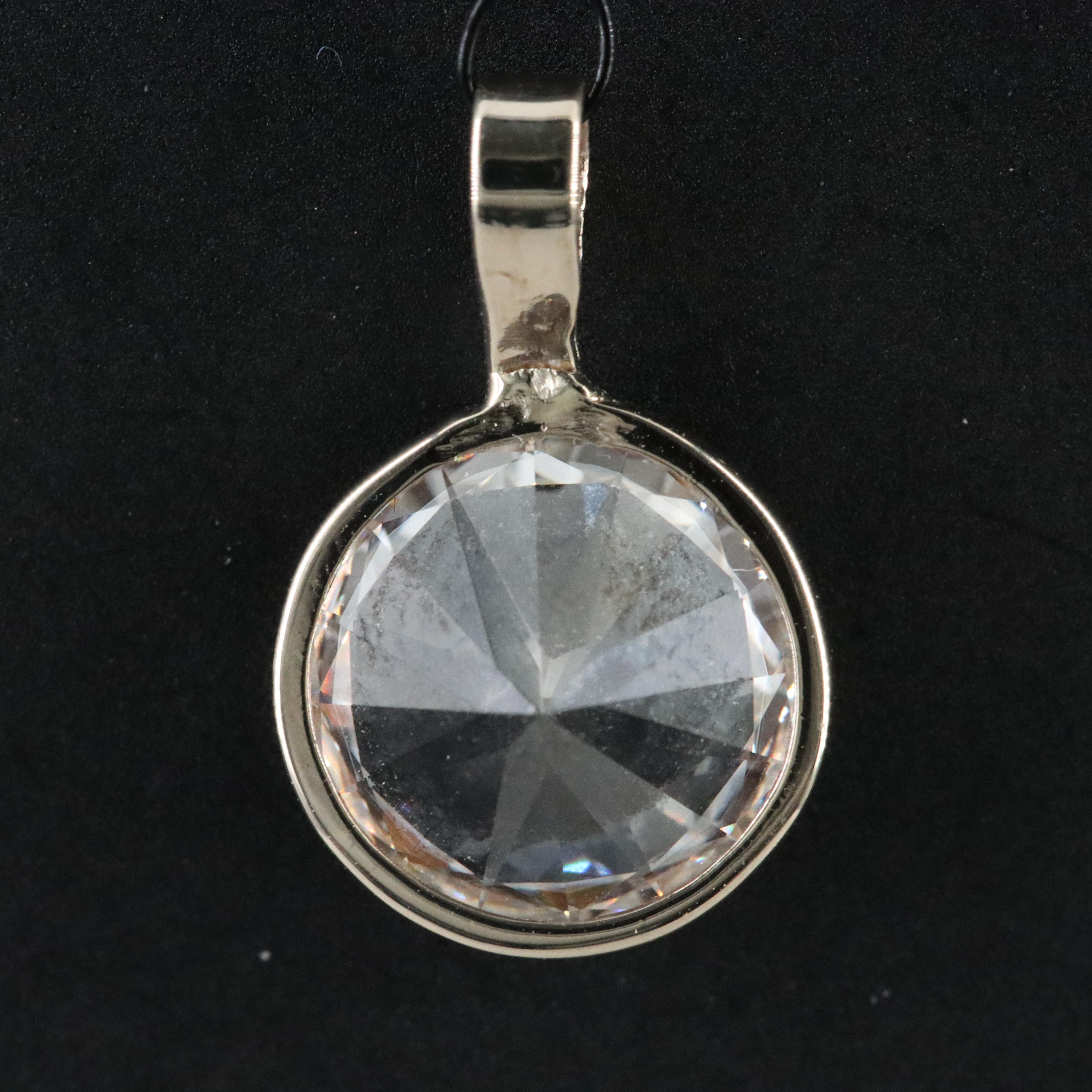 14K 2.06 CT Lab Grown Diamond Pendant with IGI Report