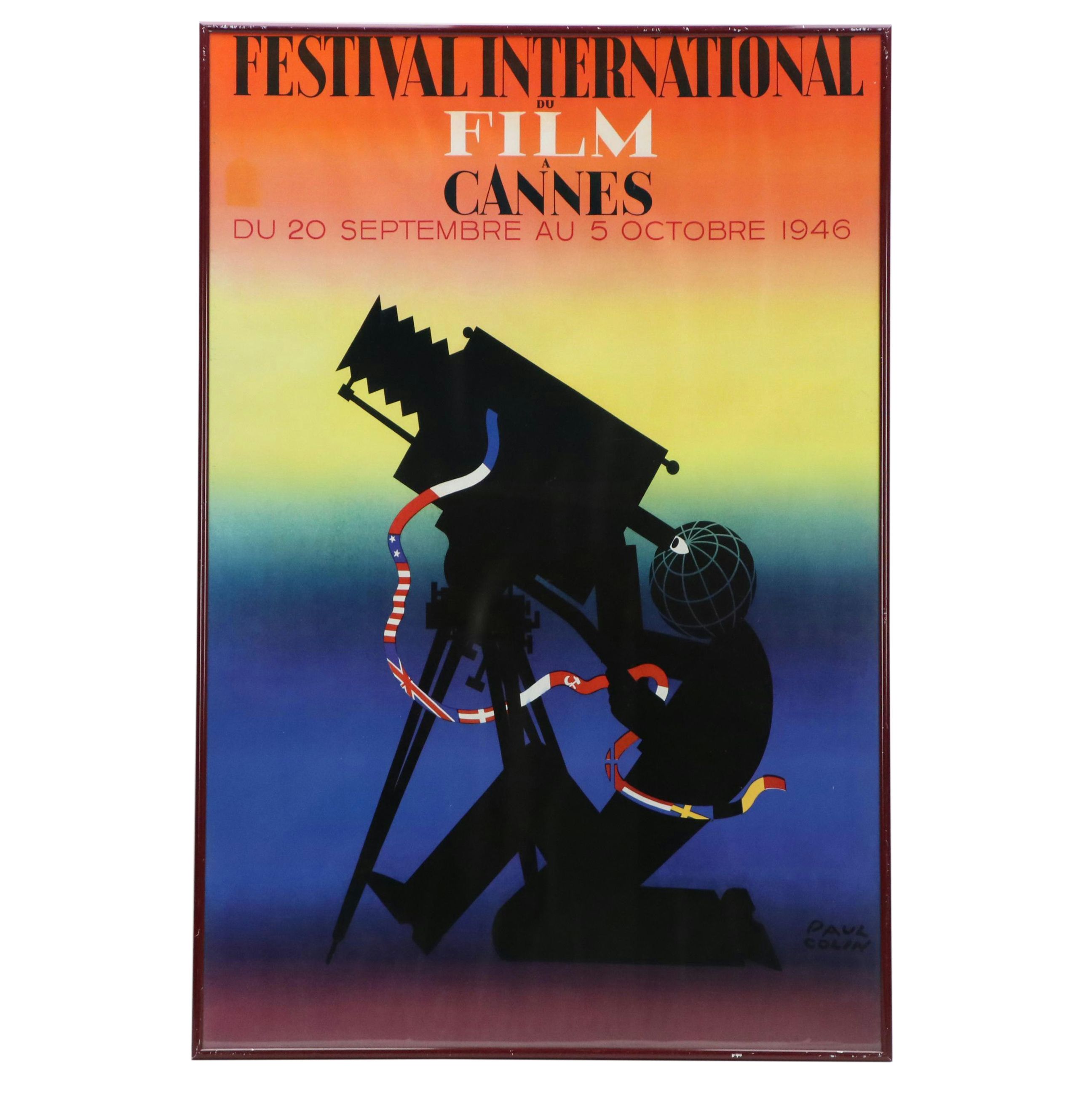 Cannes International Film Festival Poster After Paul Colin