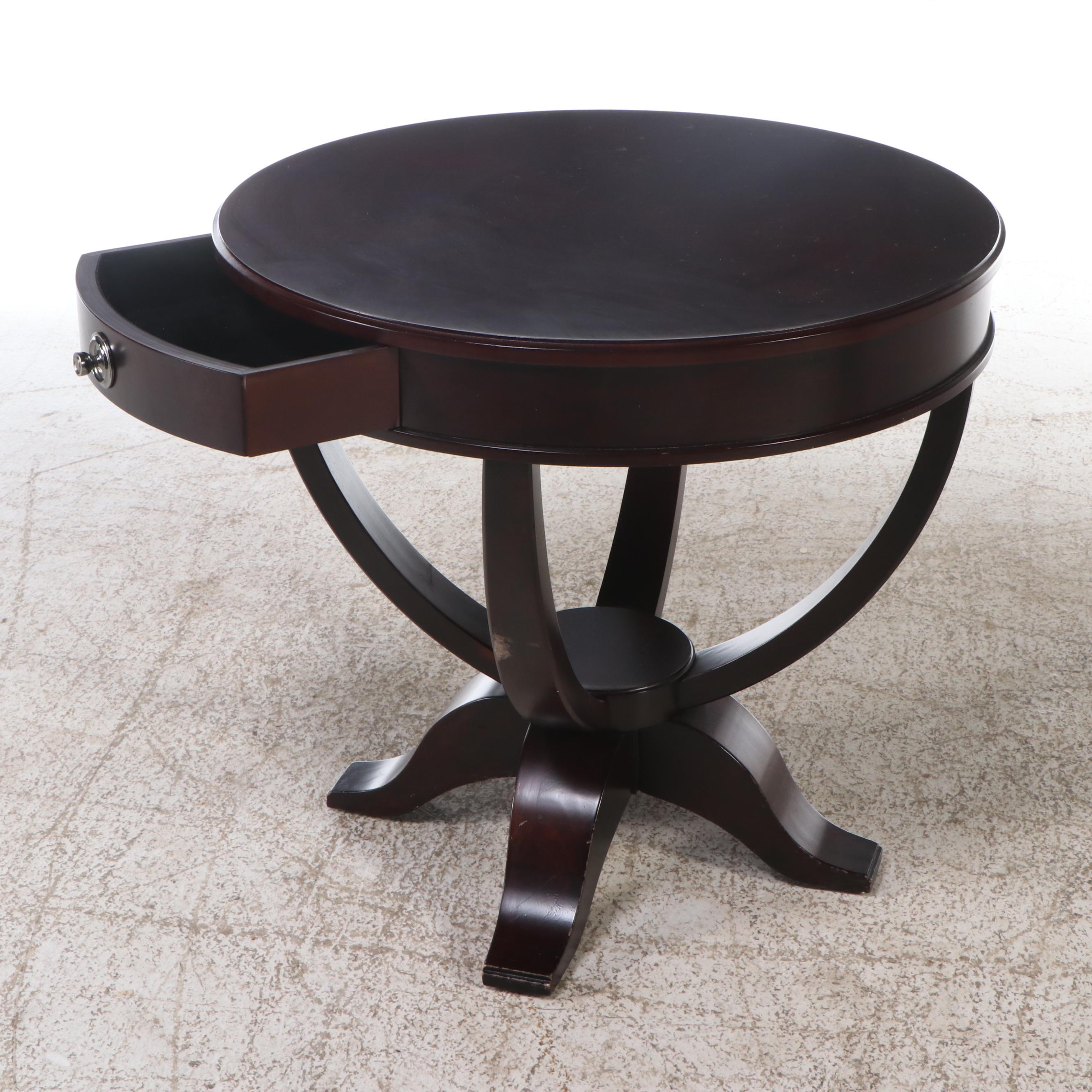 Pair of Bombay Company Mahogany Side Tables, 2006