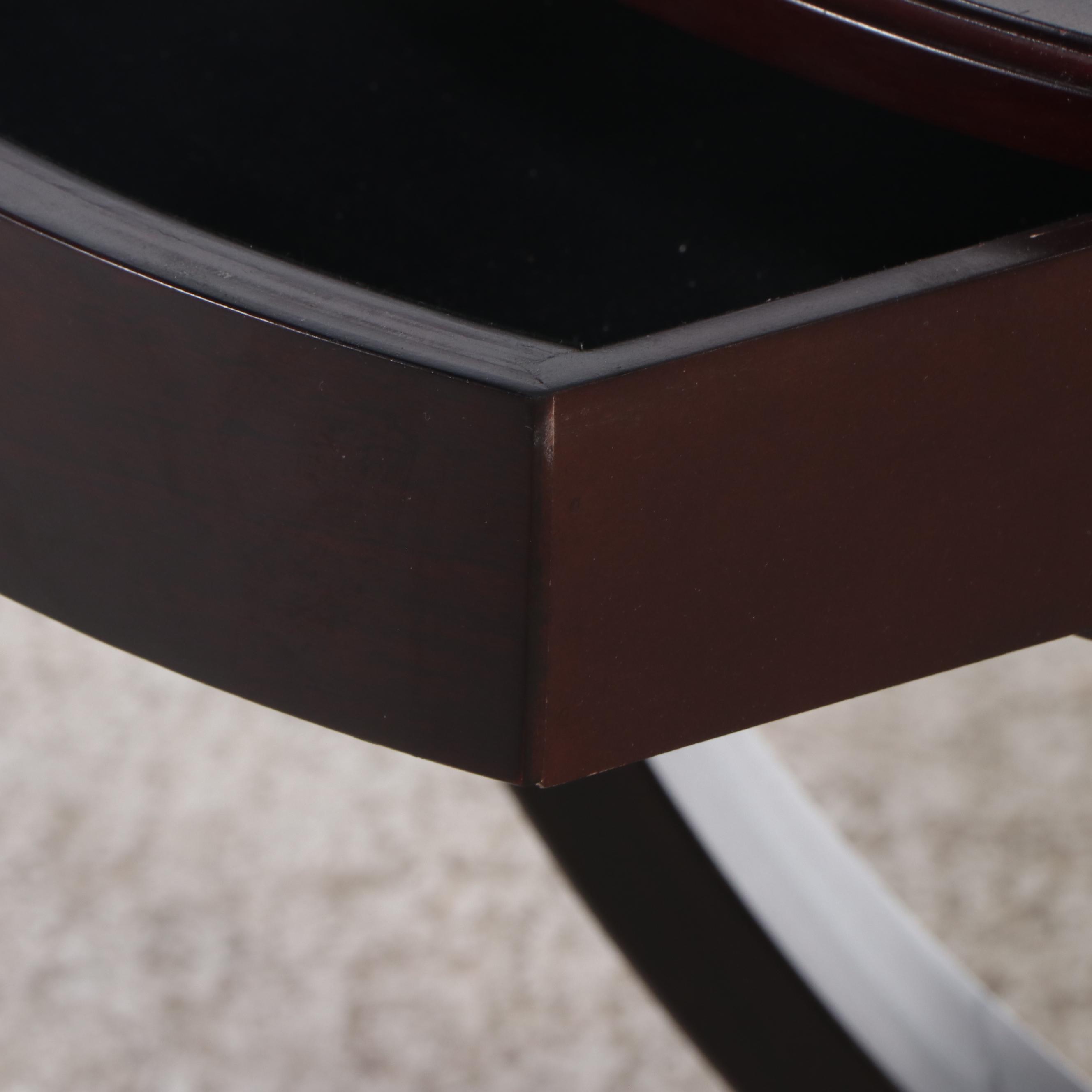 Pair of Bombay Company Mahogany Side Tables, 2006