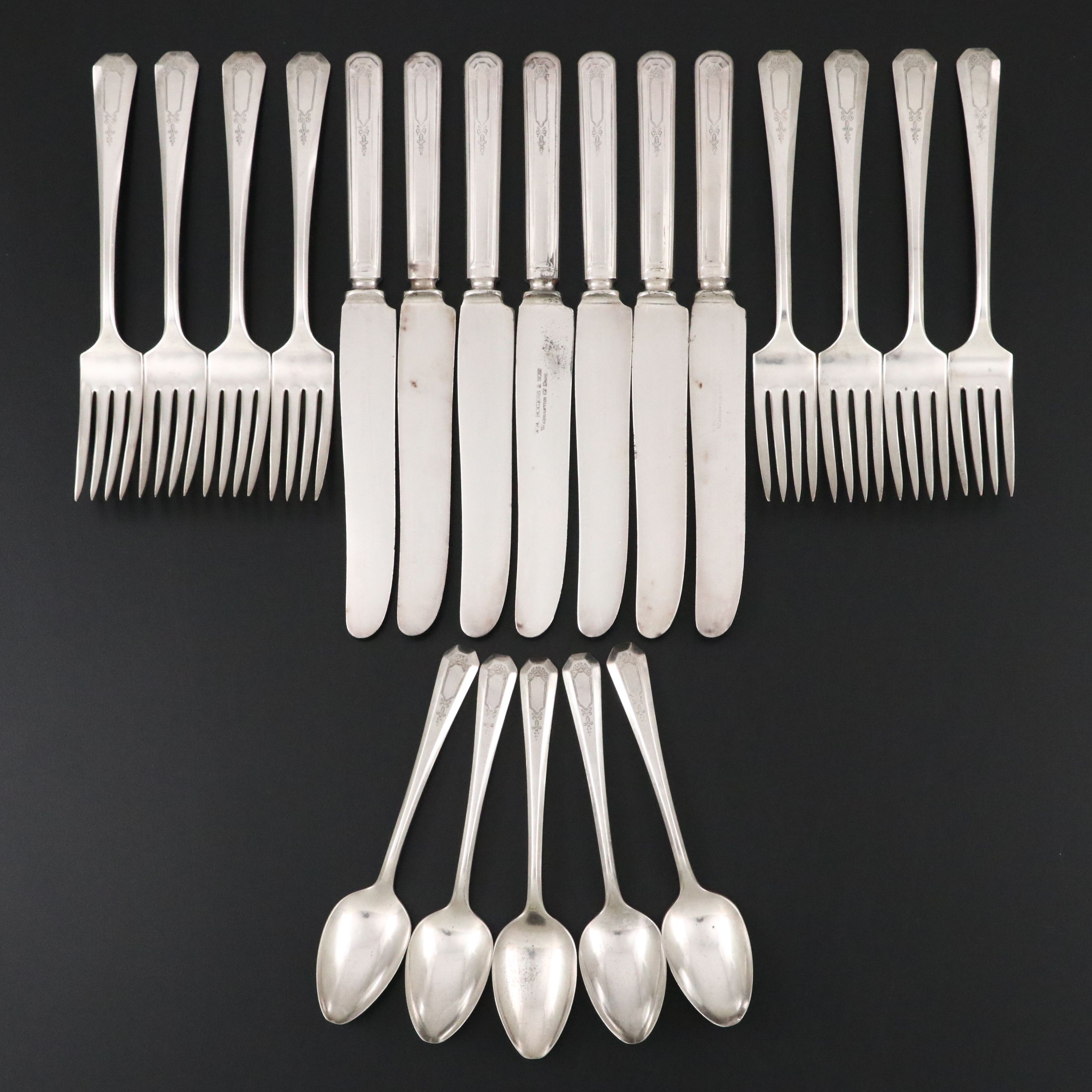 Wm. Rogers & Son "La France" Silver Plate Flatware, 1920