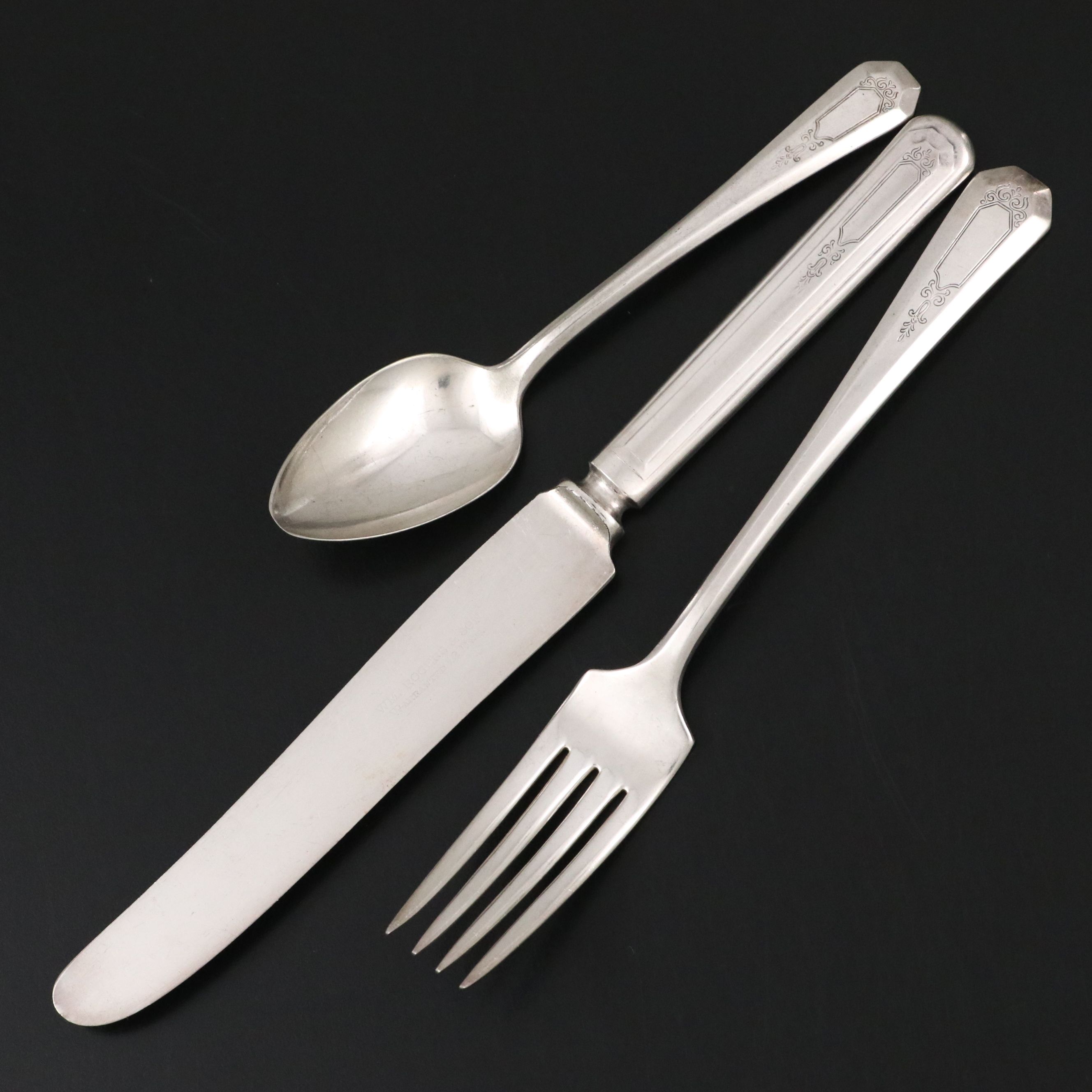 Wm. Rogers & Son "La France" Silver Plate Flatware, 1920