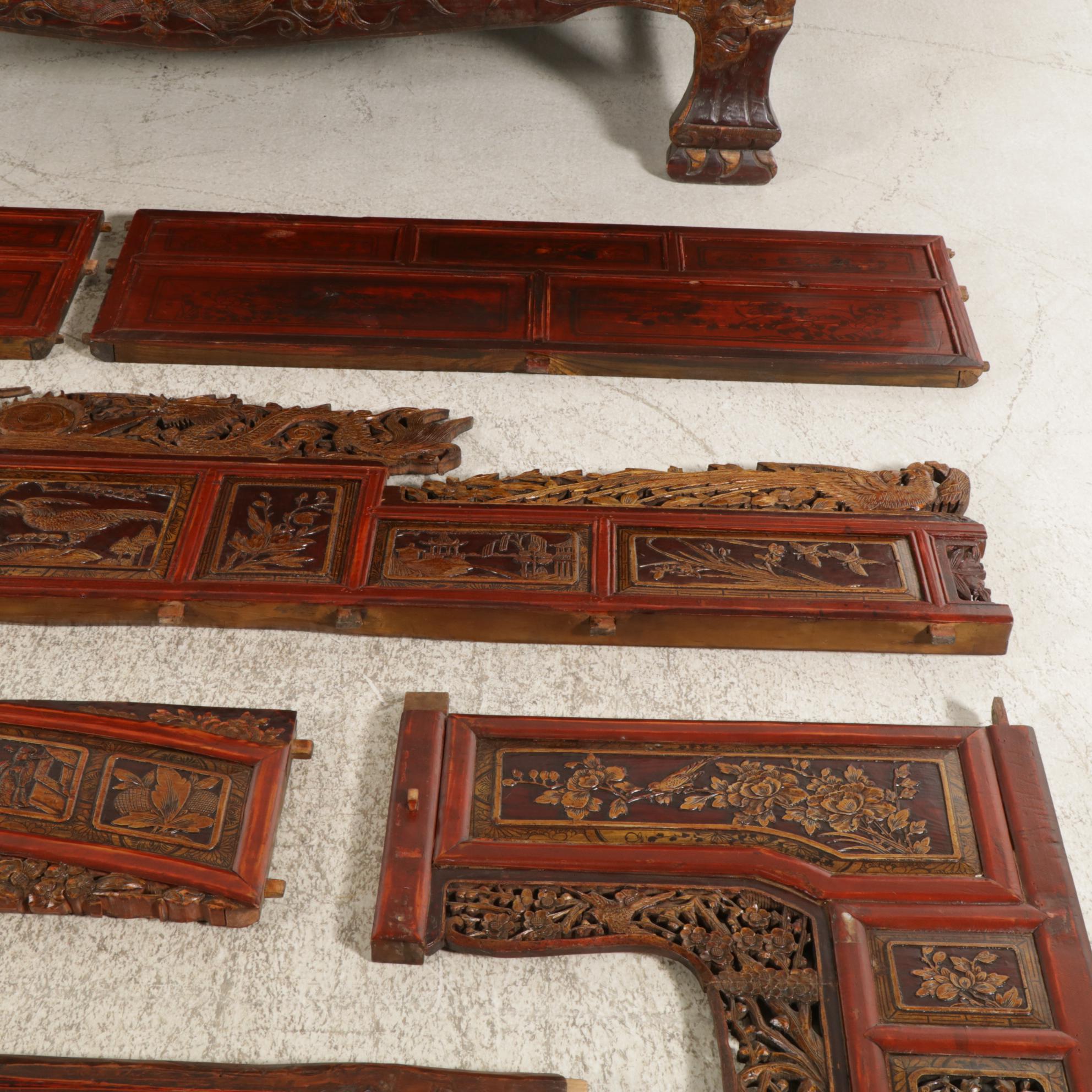 Chinese Wedding Bed, Early 20th Century