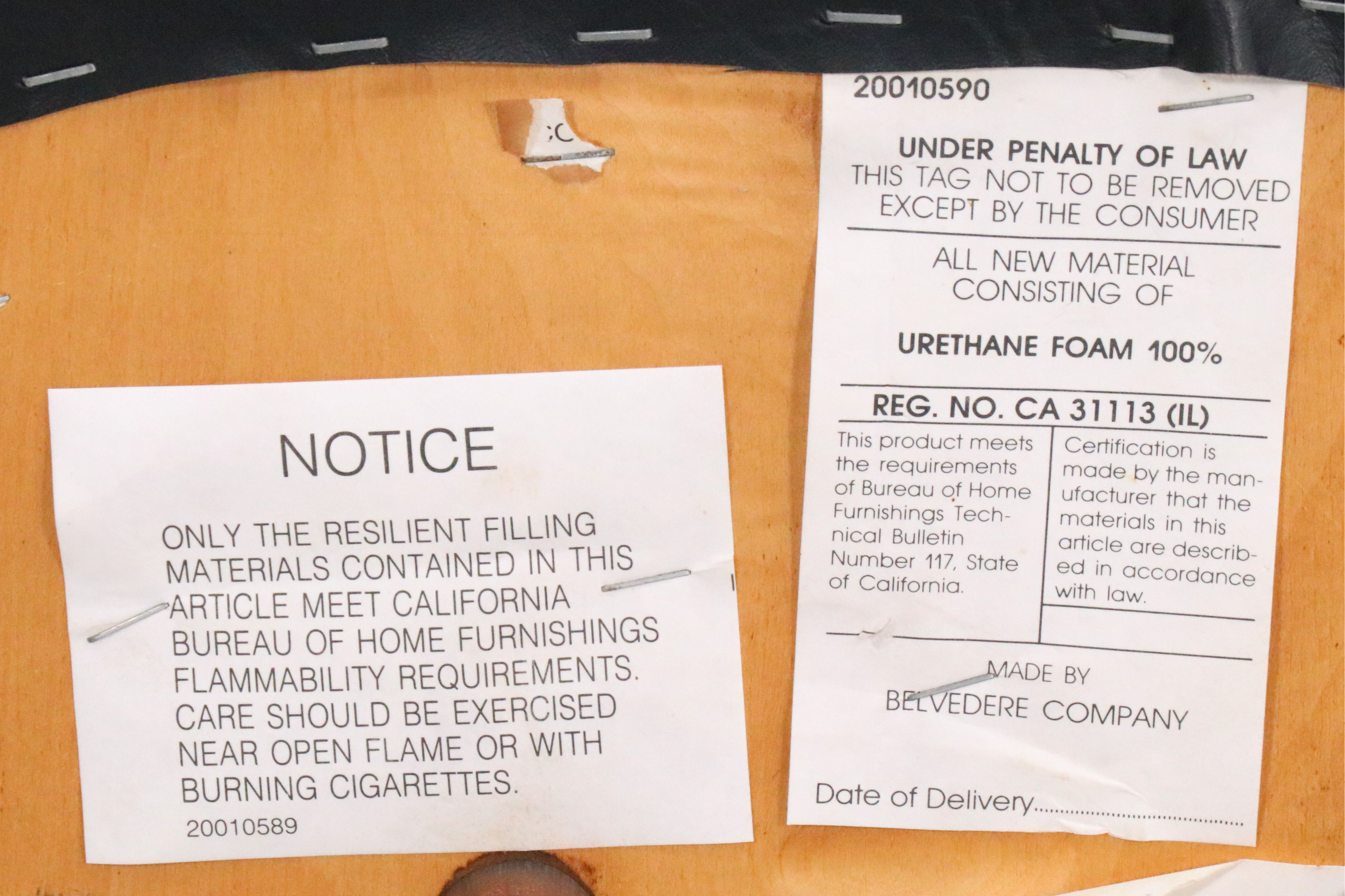 Belvedere Company Faux Leather Upholstered Hydraulic Barber's Chair, Late 20th C