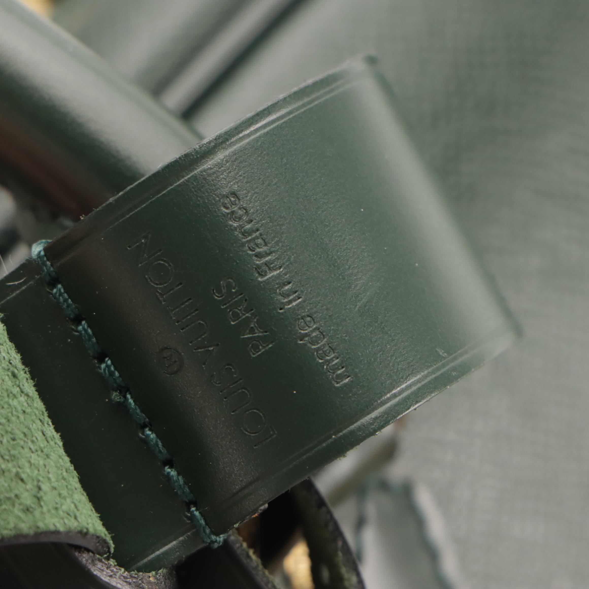 Louis Vuitton Helanga 1 Poche Travel Bag in Borneo Green Taïga Leather