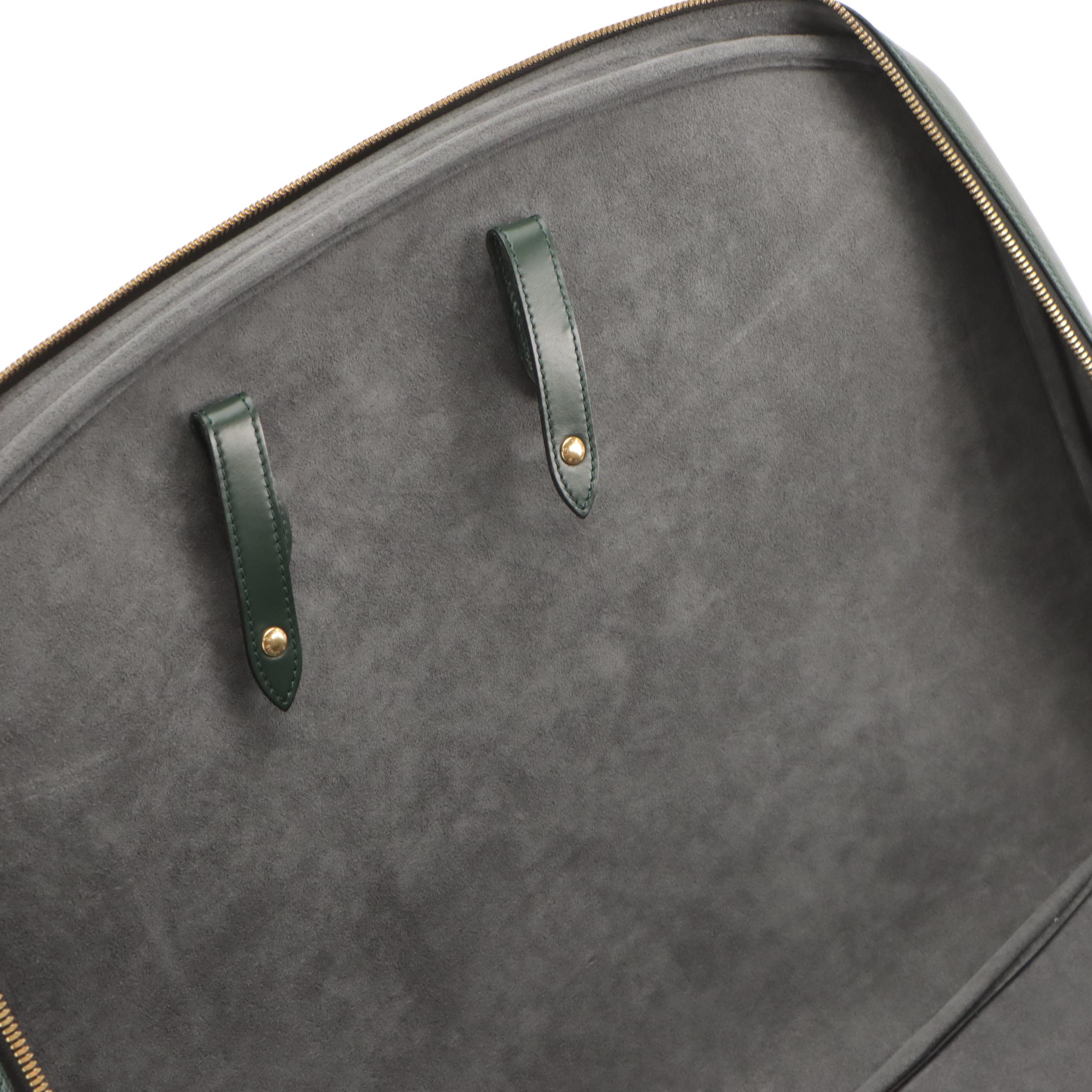 Louis Vuitton Helanga 1 Poche Travel Bag in Borneo Green Taïga Leather