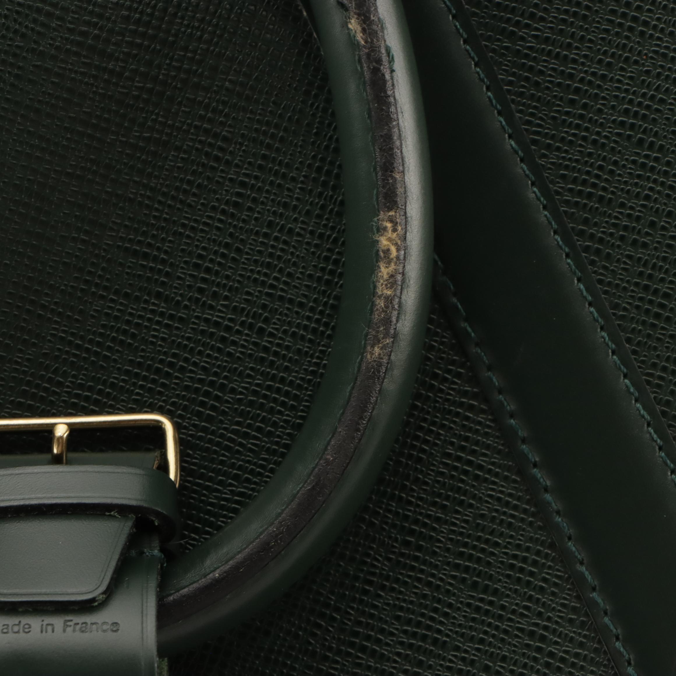 Louis Vuitton Helanga 1 Poche Travel Bag in Borneo Green Taïga Leather