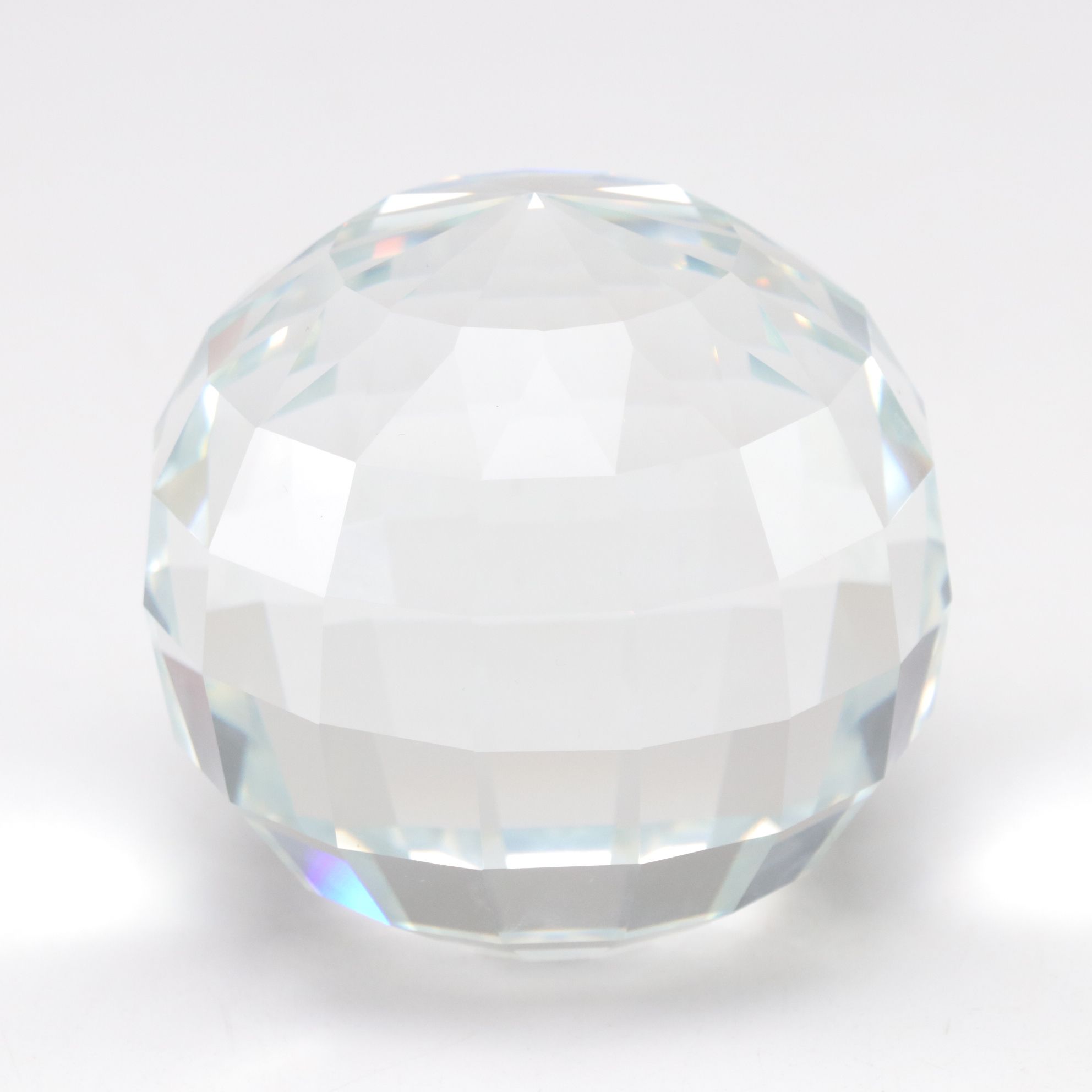 Blue Ombré Glass Decanter with Cut Crystal Ball and Cobalt Swirl Paperweights