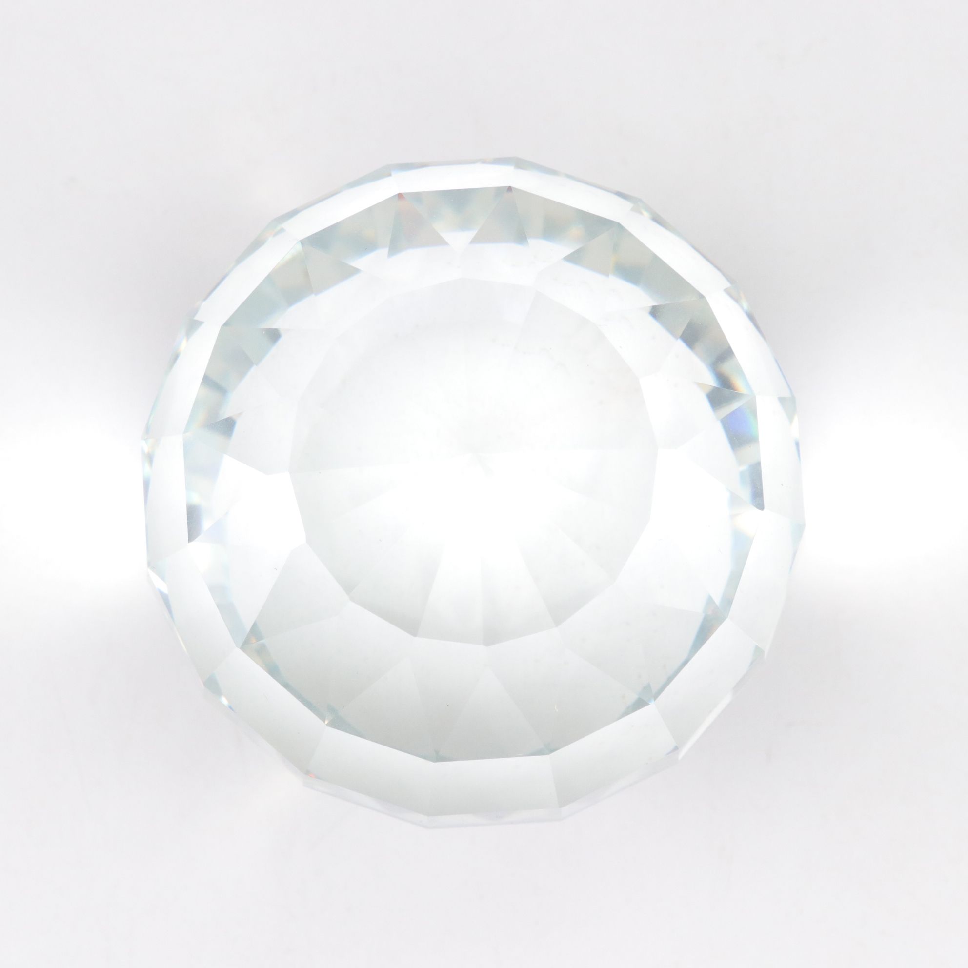 Blue Ombré Glass Decanter with Cut Crystal Ball and Cobalt Swirl Paperweights