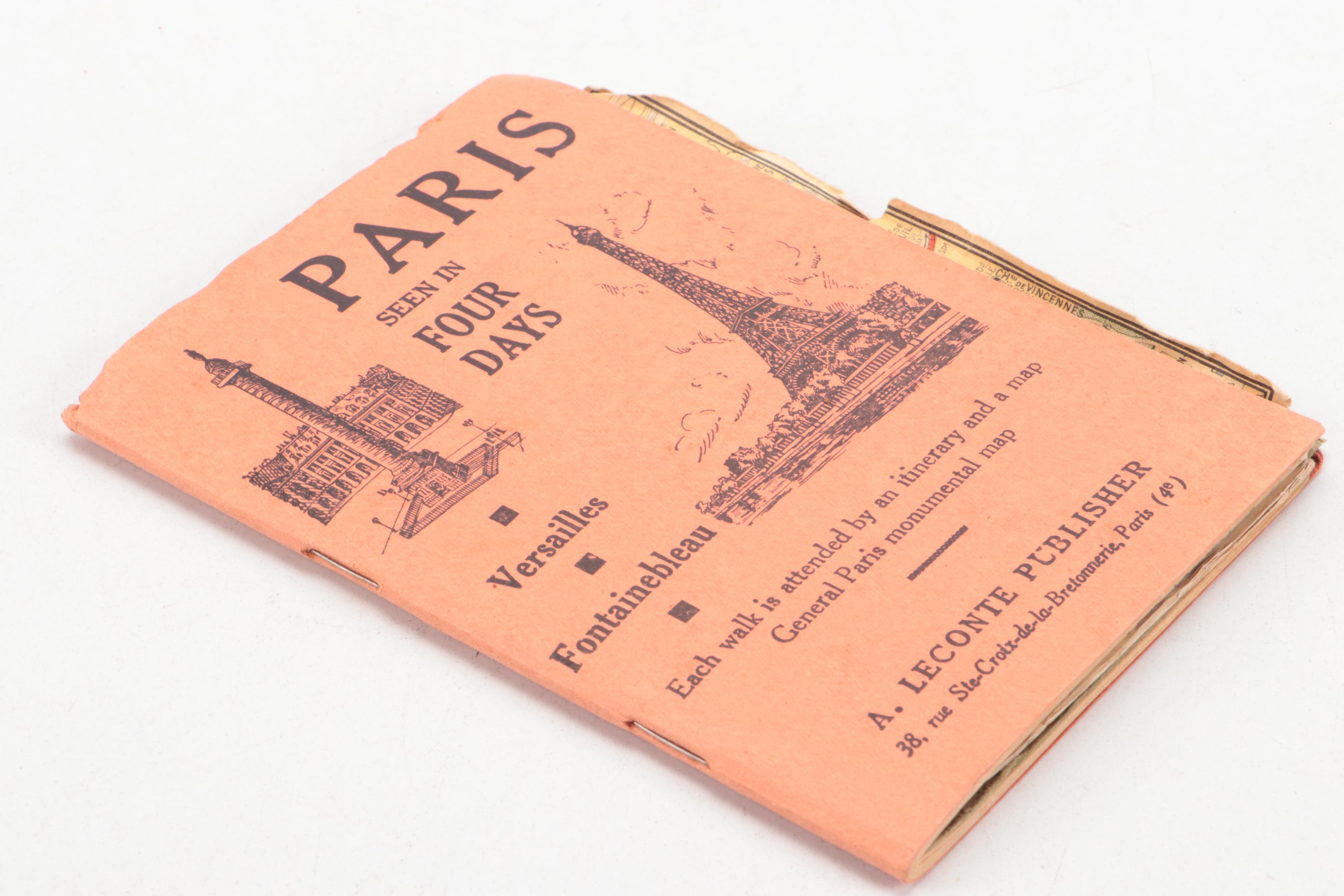 "A Guide to the Louvre" and Other Antique French Travel Guide Books