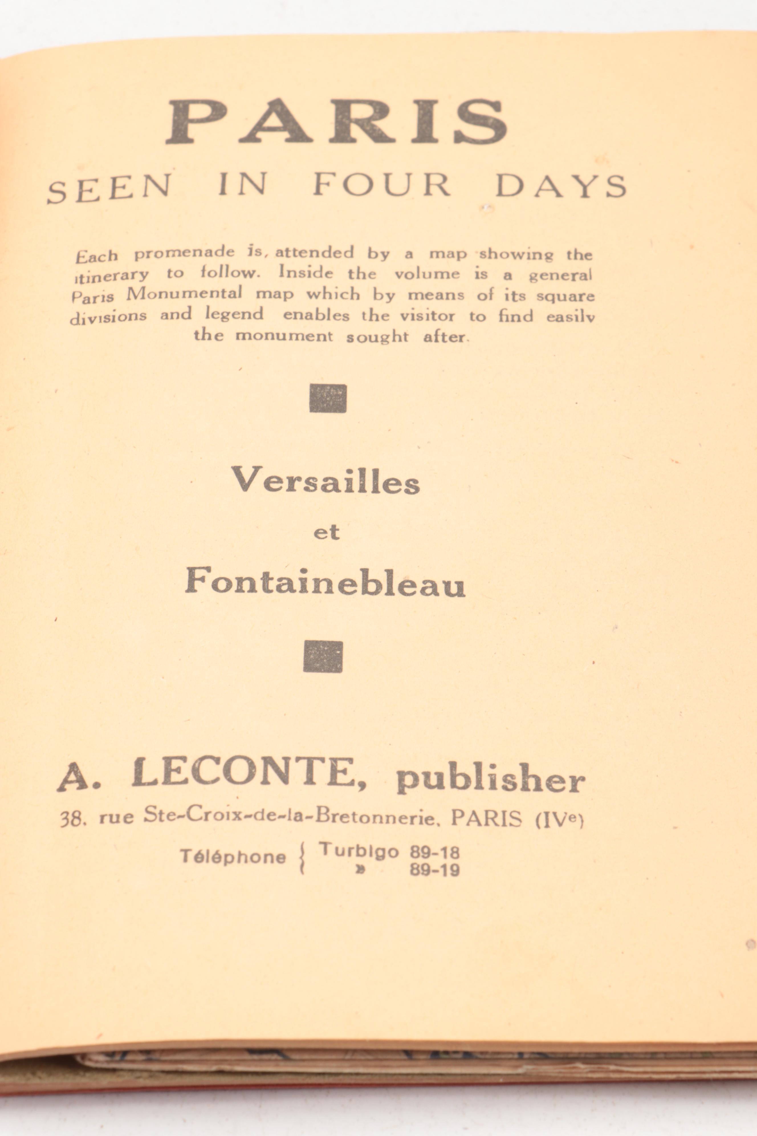 "A Guide to the Louvre" and Other Antique French Travel Guide Books