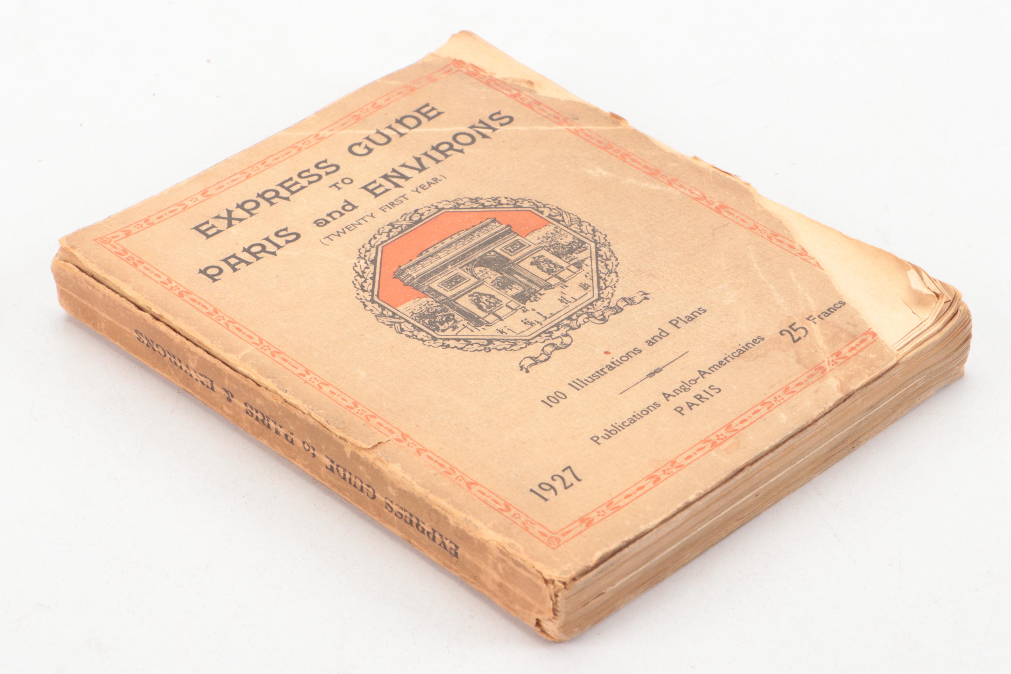 "A Guide to the Louvre" and Other Antique French Travel Guide Books